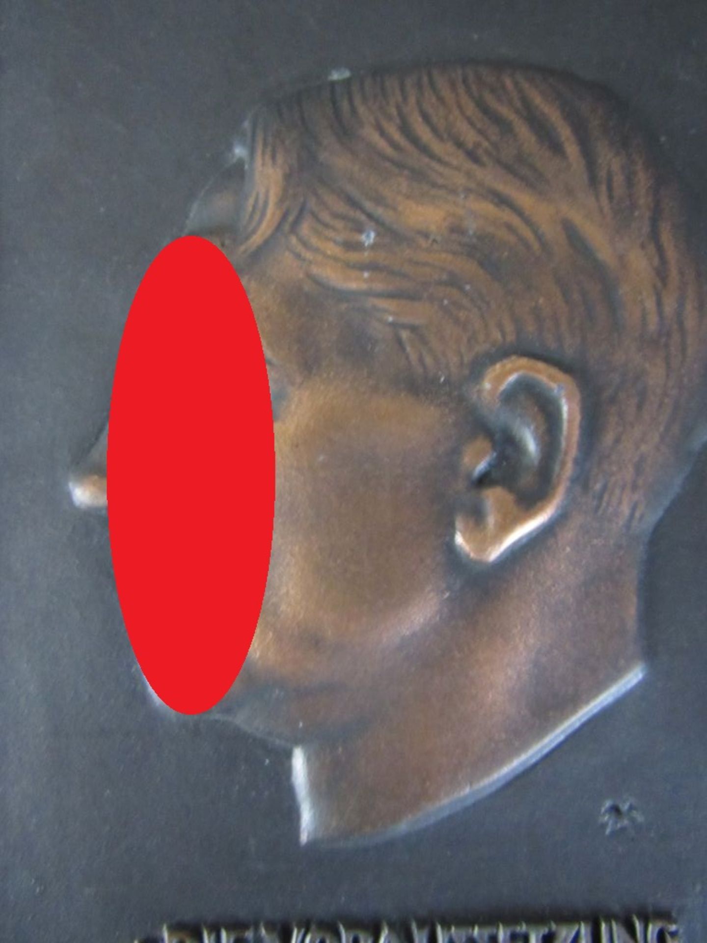 Wandplakette Relief von Adolf Hitler - Bild 3 aus 6