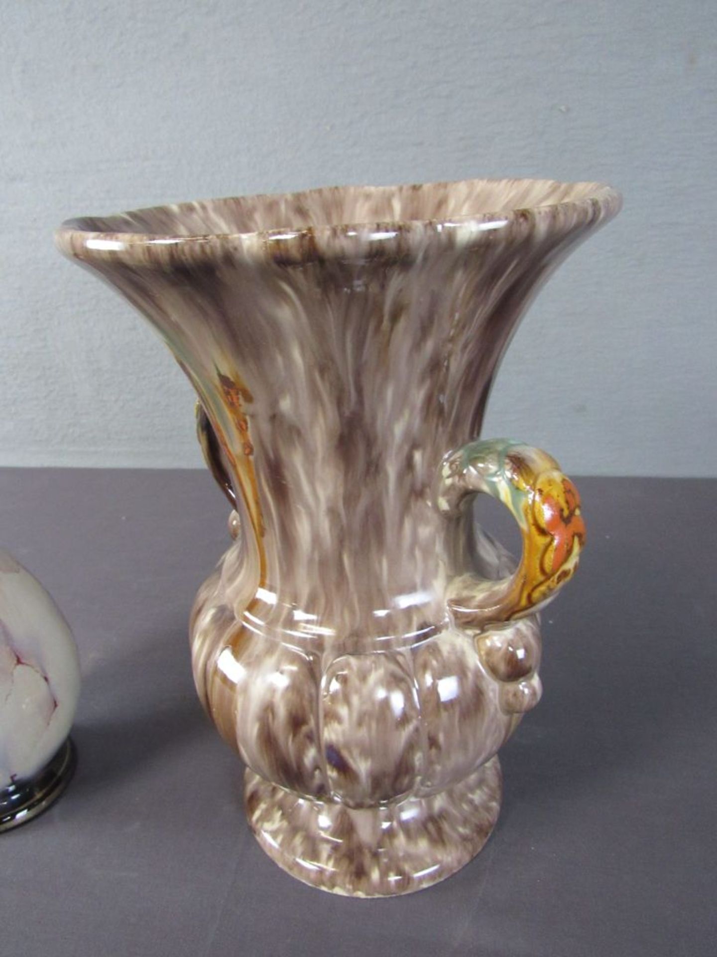 Zwei Keramikvasen 50er Jahre 22cm und - Image 6 of 8