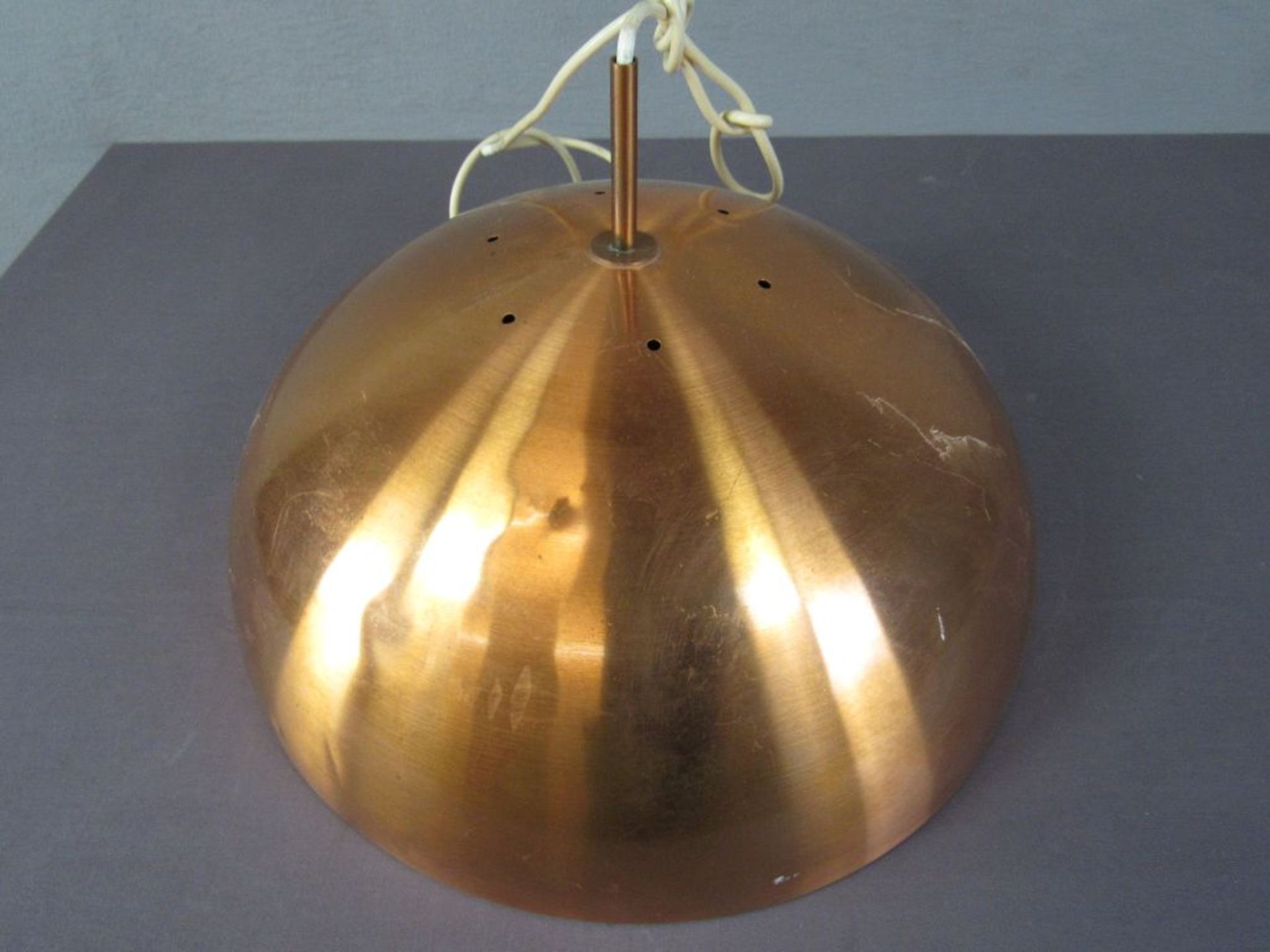 Deckenlampe Vintage Kupfer dreiflammig - Image 5 of 8