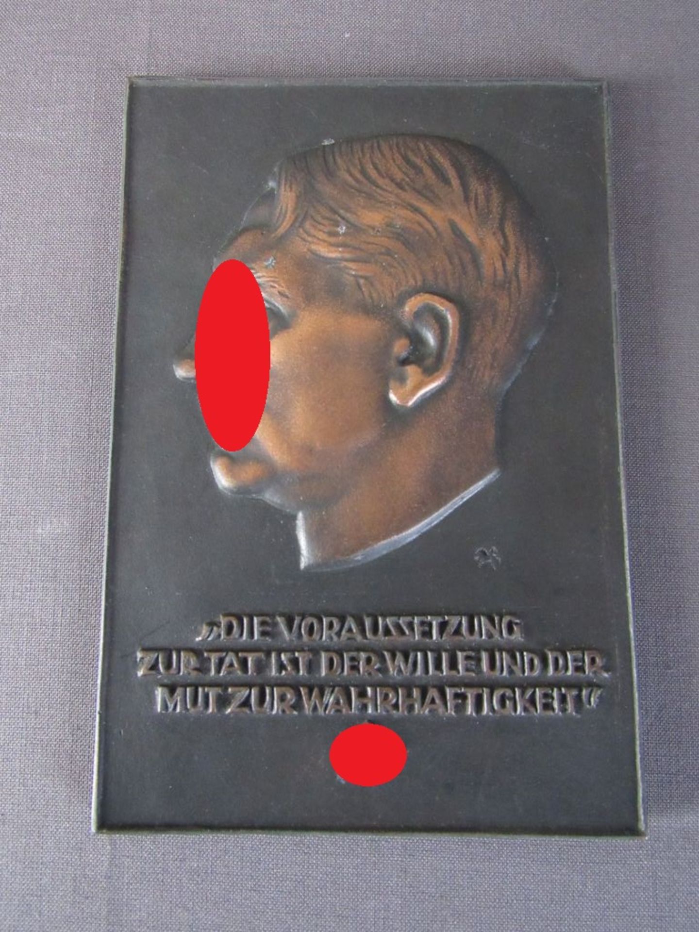 Wandplakette Relief von Adolf Hitler