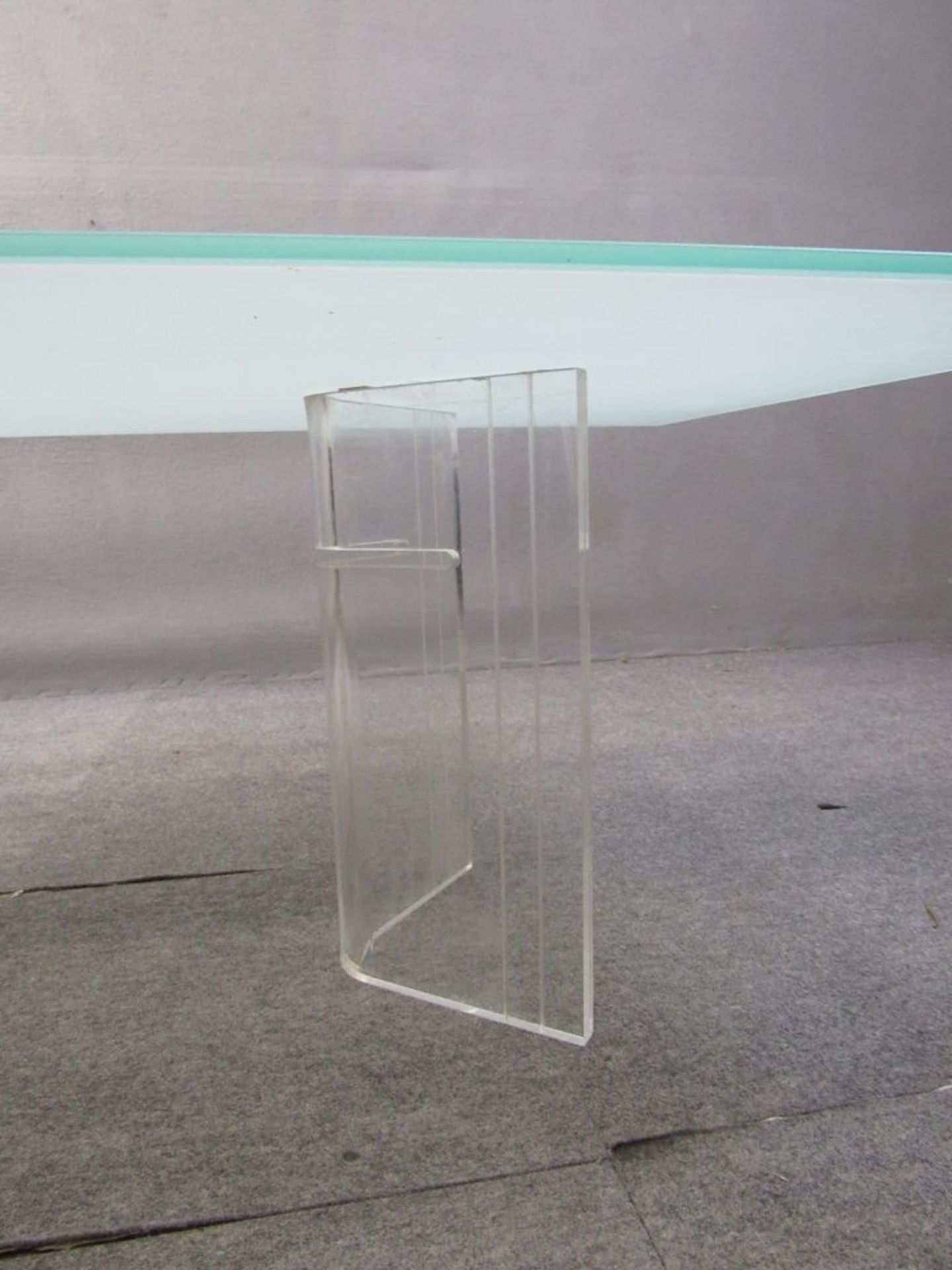 Designertisch Glasplatte auf zwei - Image 4 of 6