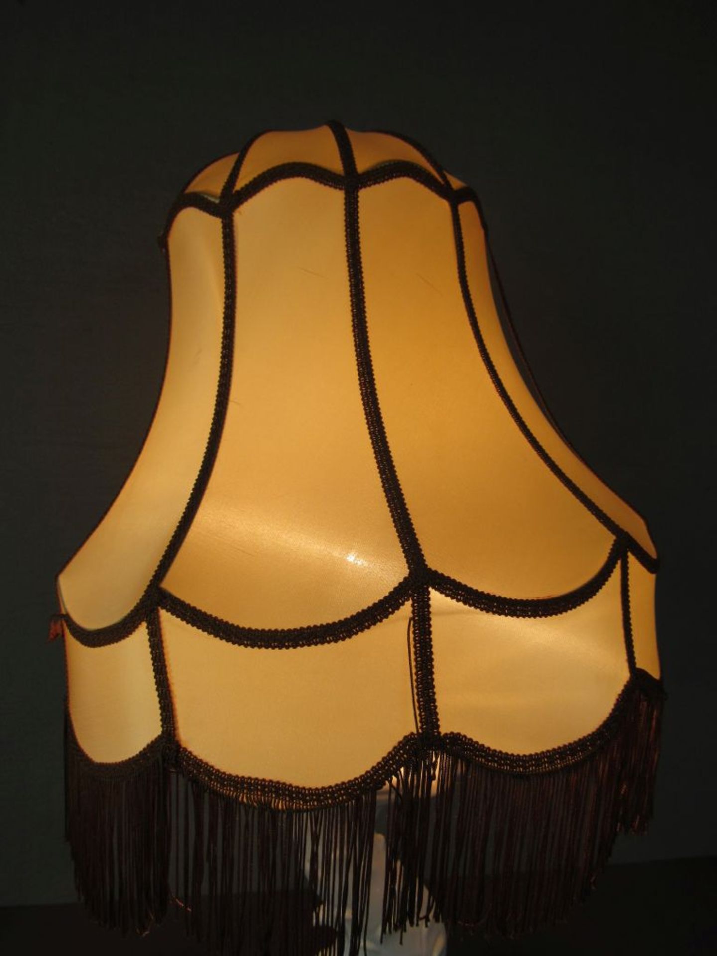Tischlampe lasierte Keramik gemarkt - Image 3 of 7
