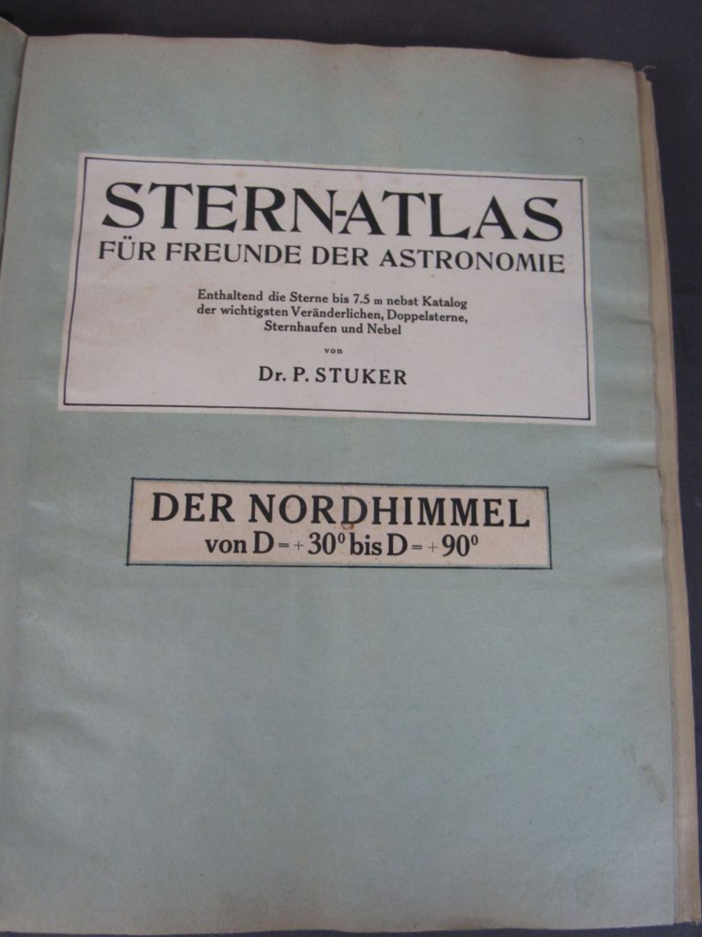 Antikes Buch Sternatlas für Freunde - Bild 2 aus 5