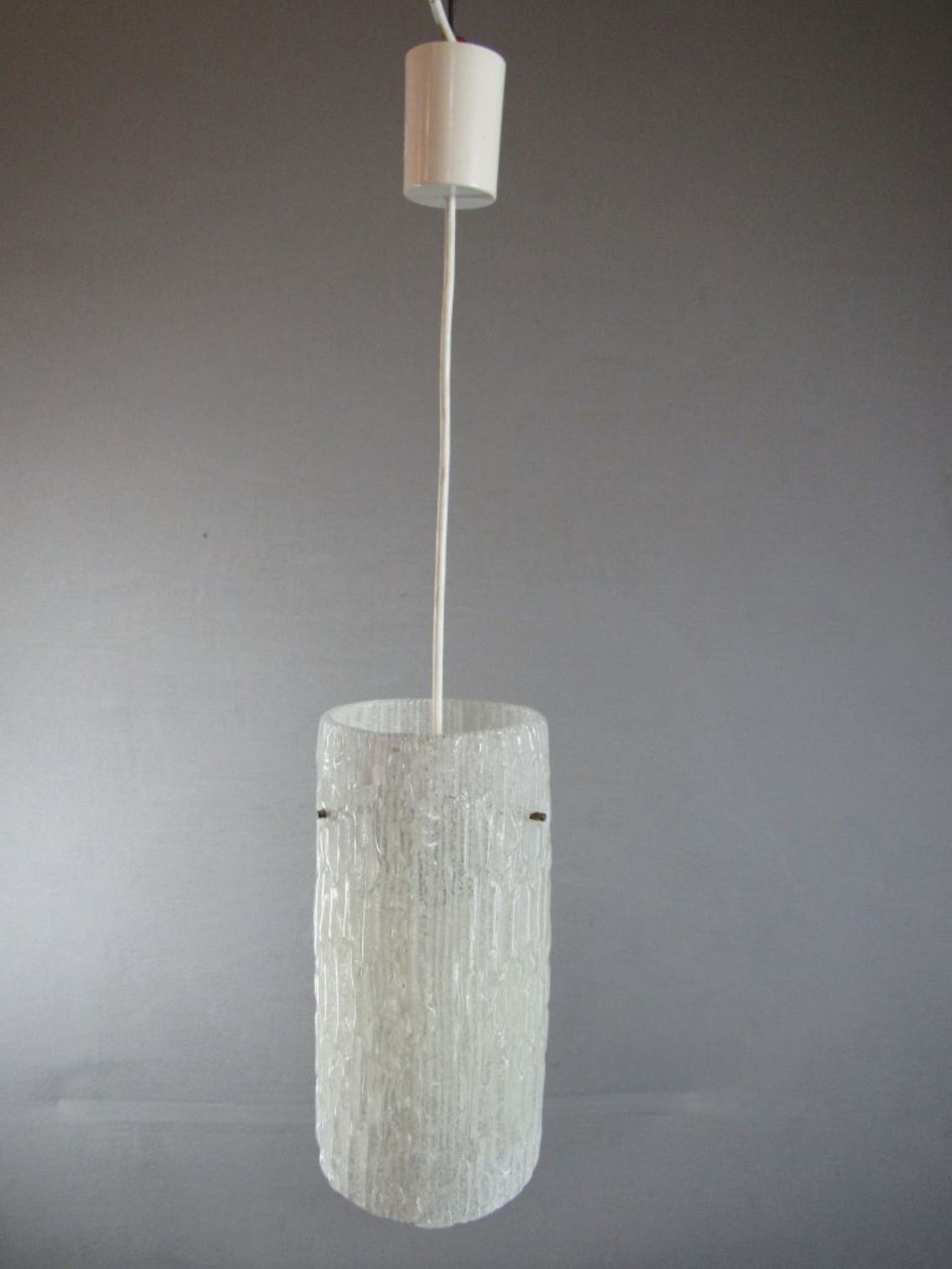 Schwere Eisglaslampe Korpus 30cm