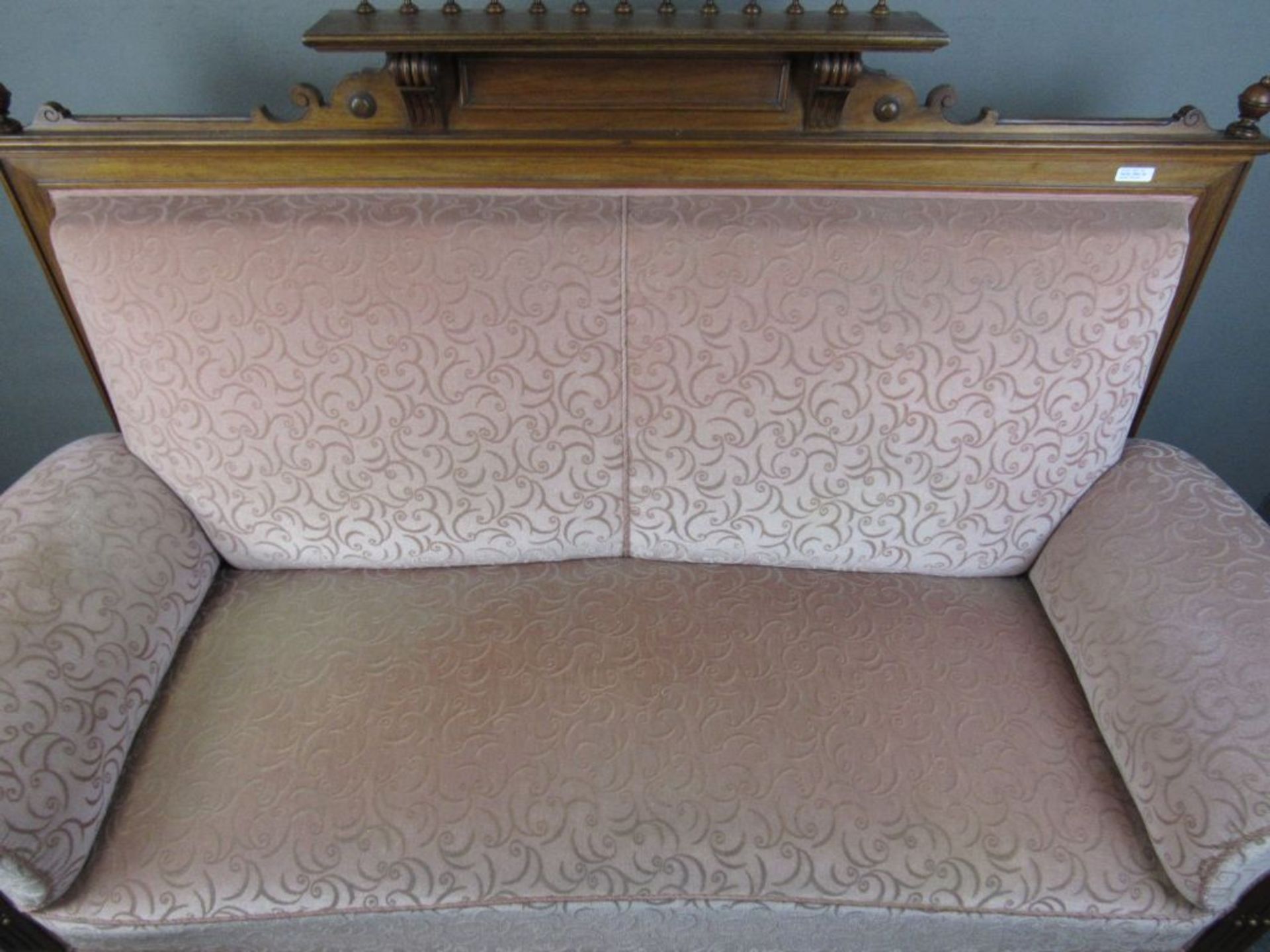 Sofa Historismus rosé Polster - Image 9 of 10