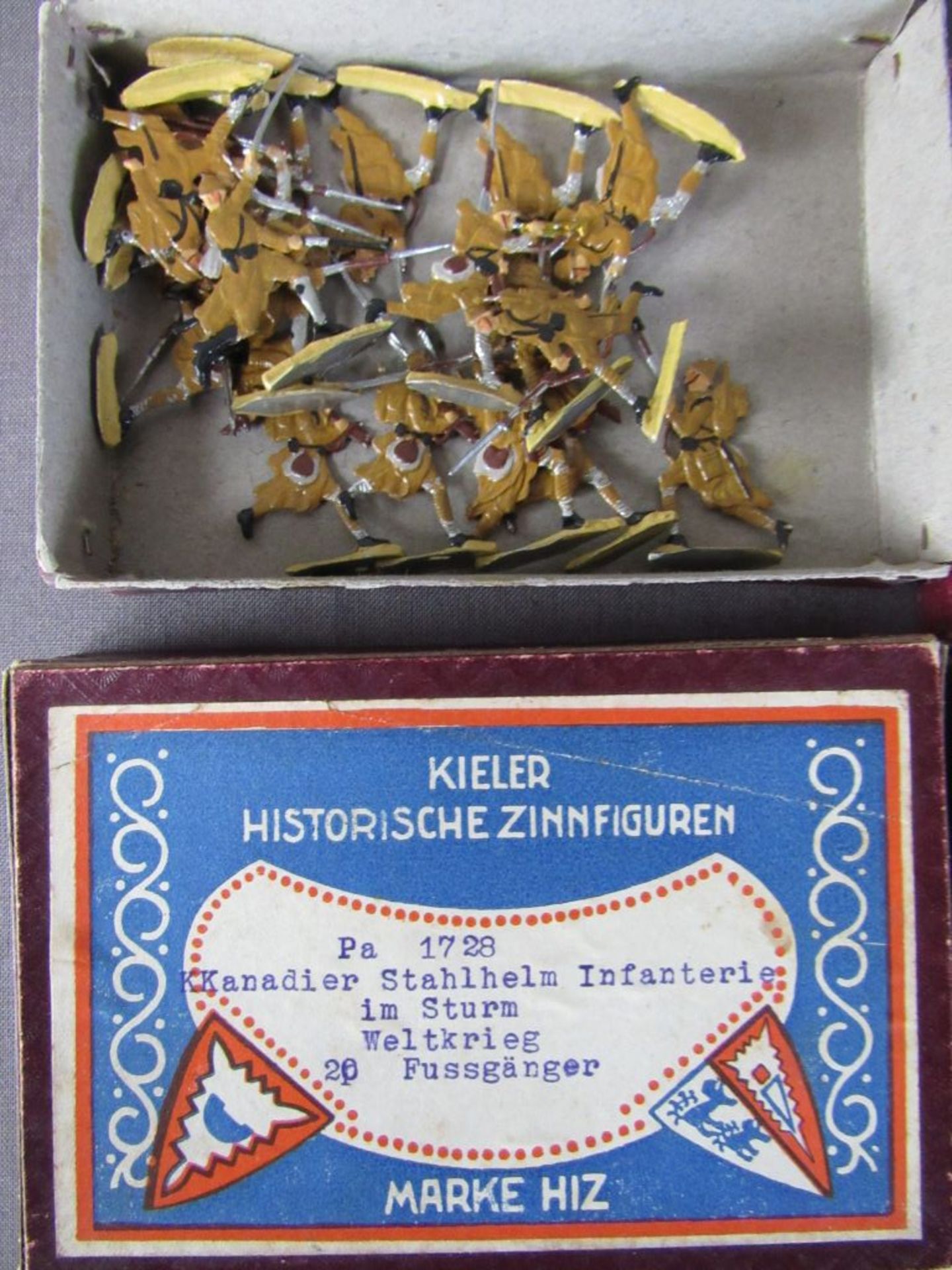 Antike Zinnfiguren 2 Schatullen Kieler - Image 2 of 6
