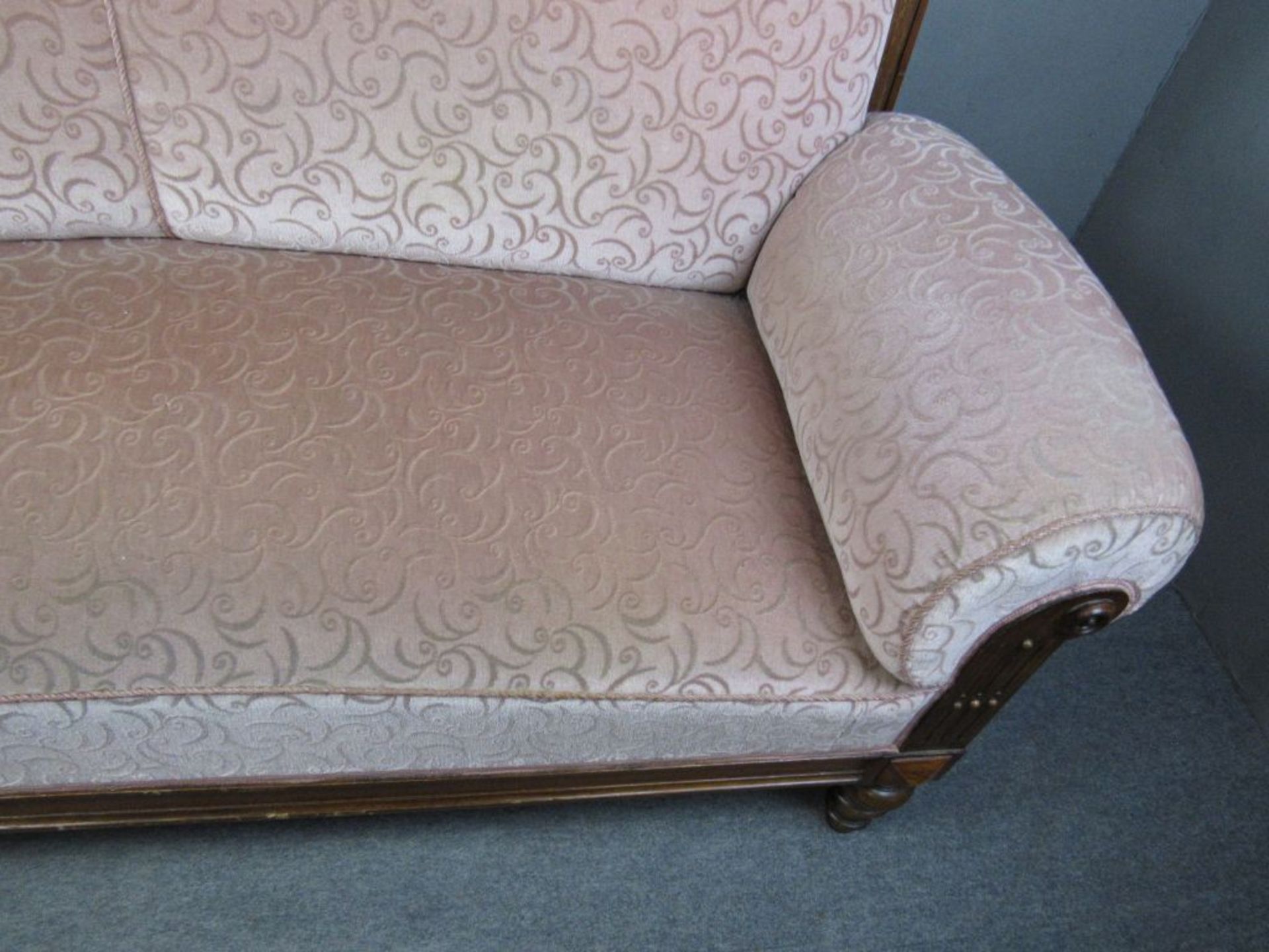 Sofa Historismus rosé Polster - Image 10 of 10
