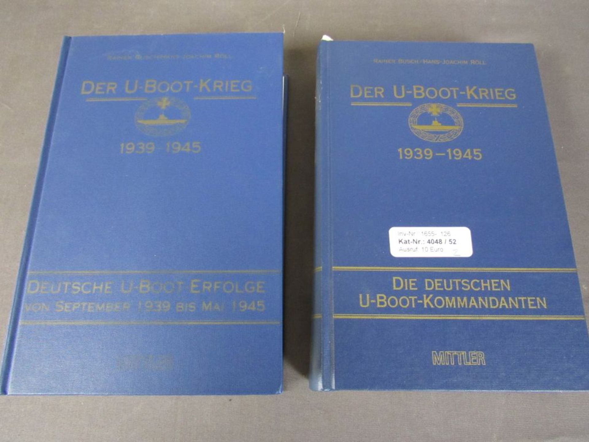 Zwei seltene Bücher der U-Bootkrieg