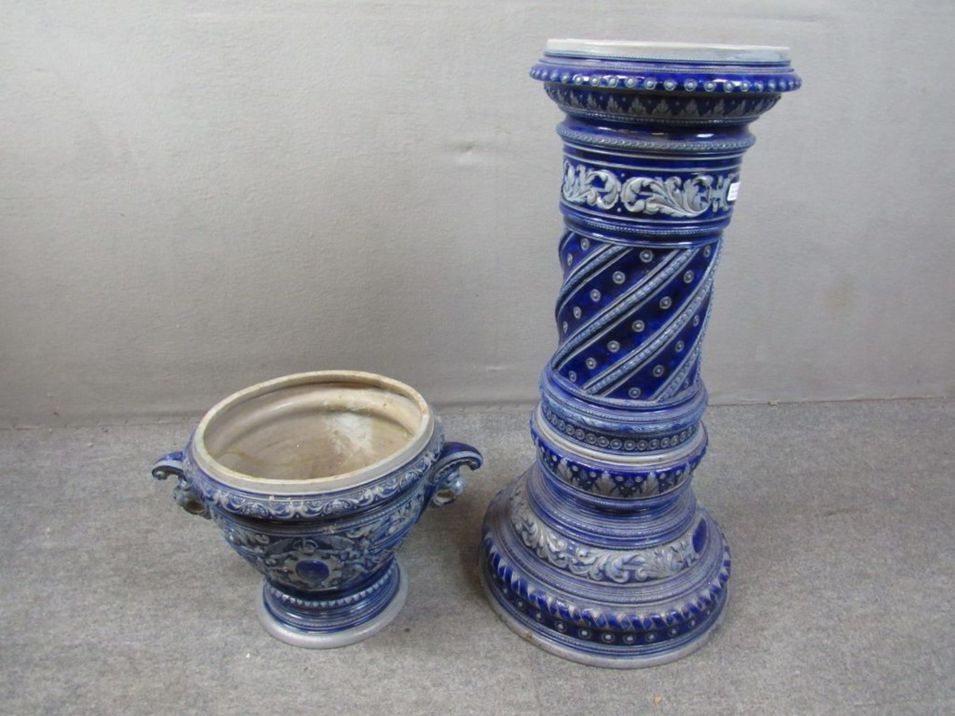 Keramiksäule Salzglasur mit passigem - Bild 6 aus 11
