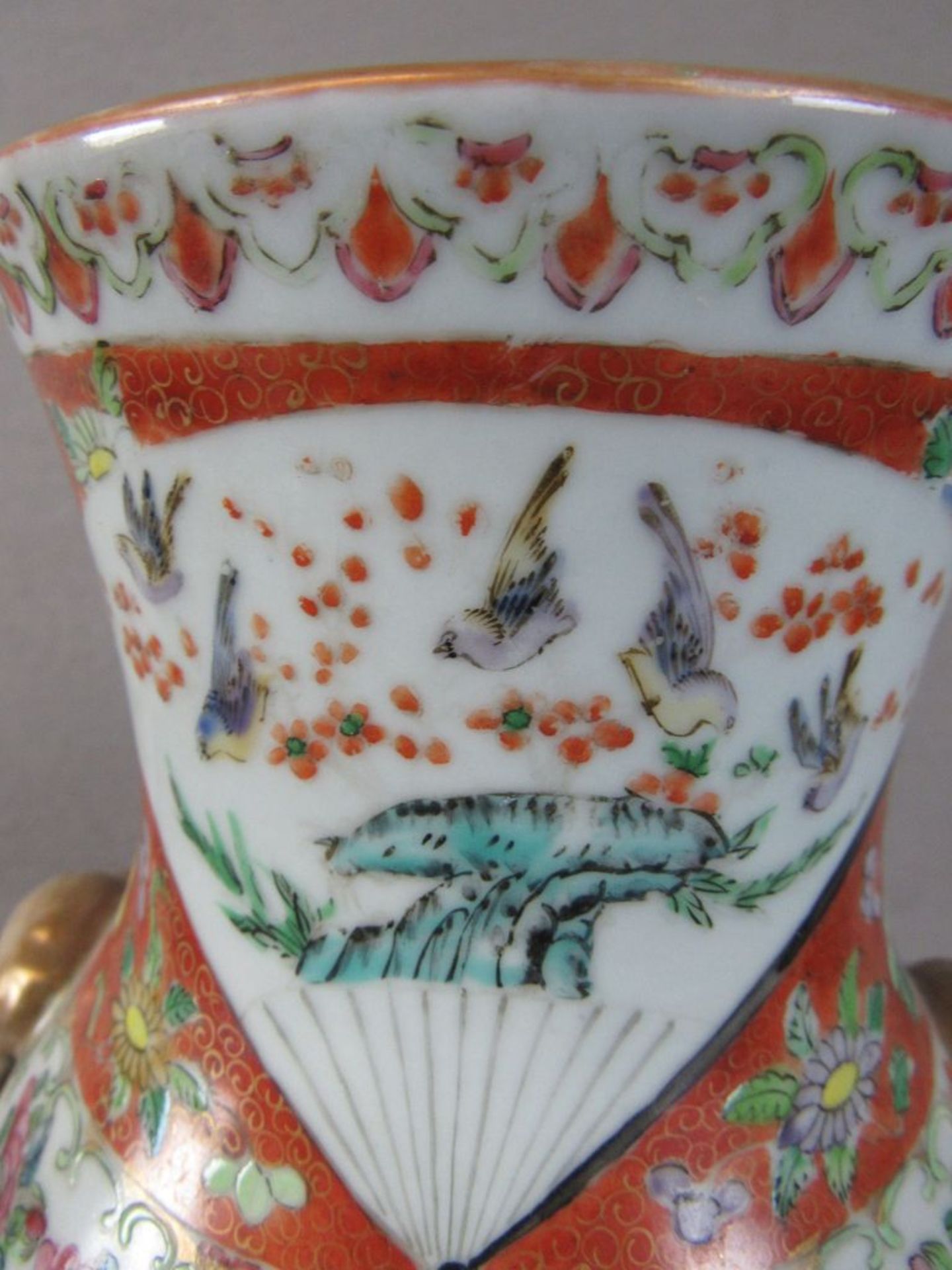 Antike asiatische Vase um 1900 36cm - Bild 6 aus 7