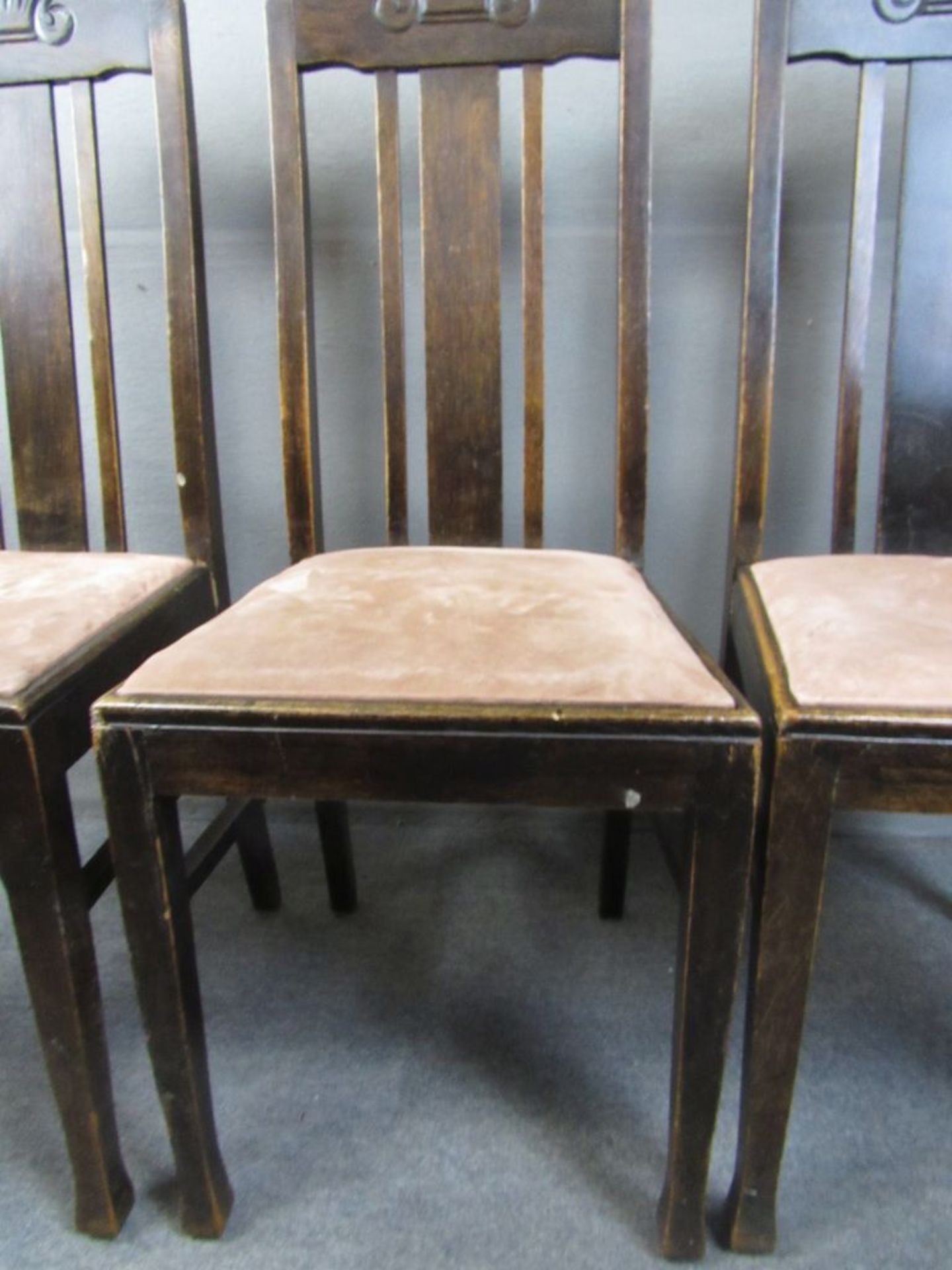 Drei antike Stühle um 1910 - Image 6 of 9