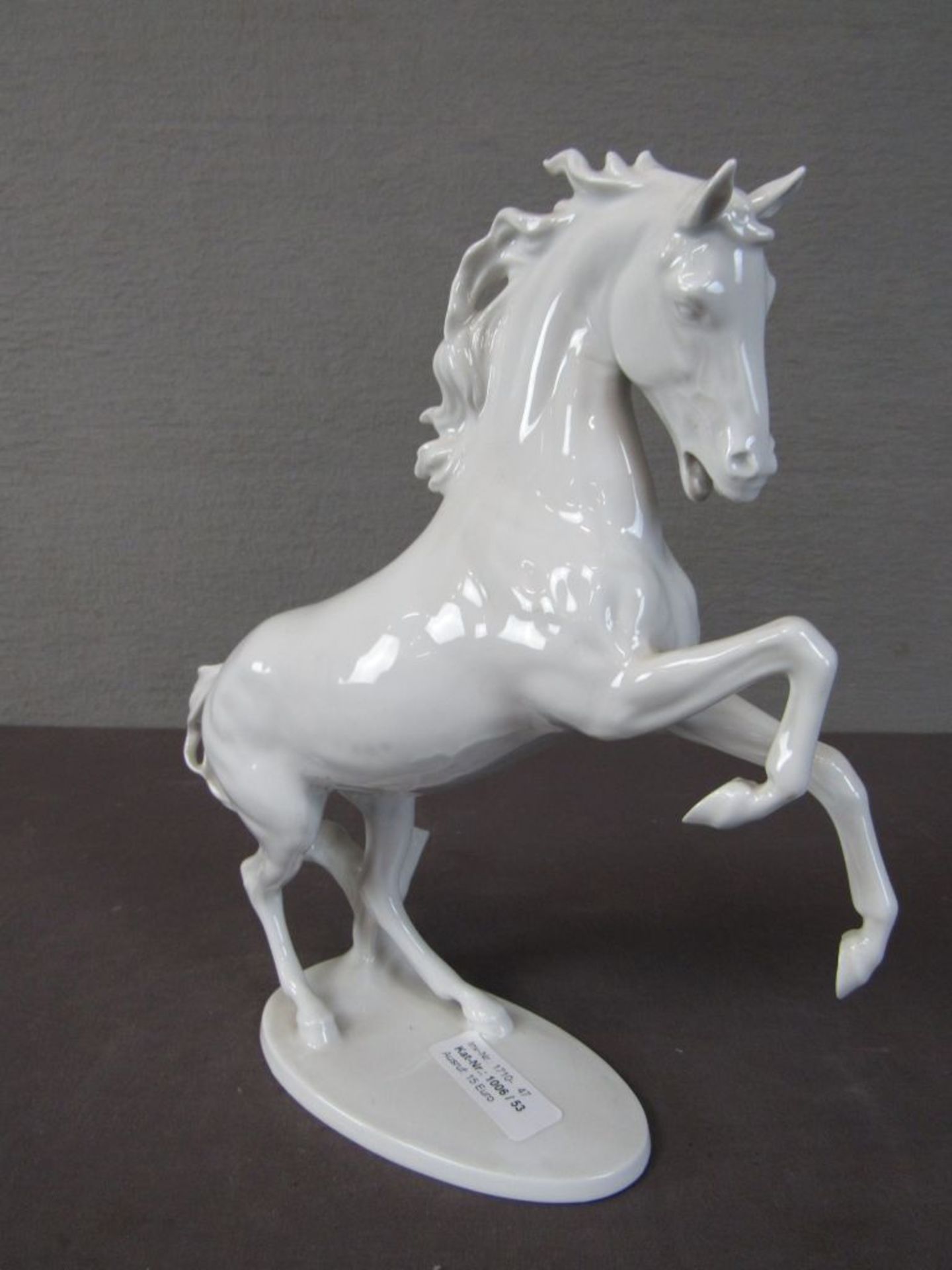 Porzellanfigur steigendes Pferd - Bild 6 aus 7