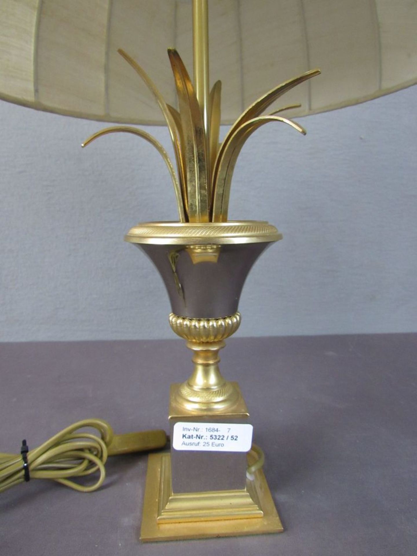 Italienische Tischlampe Palmenlampe - Image 2 of 6
