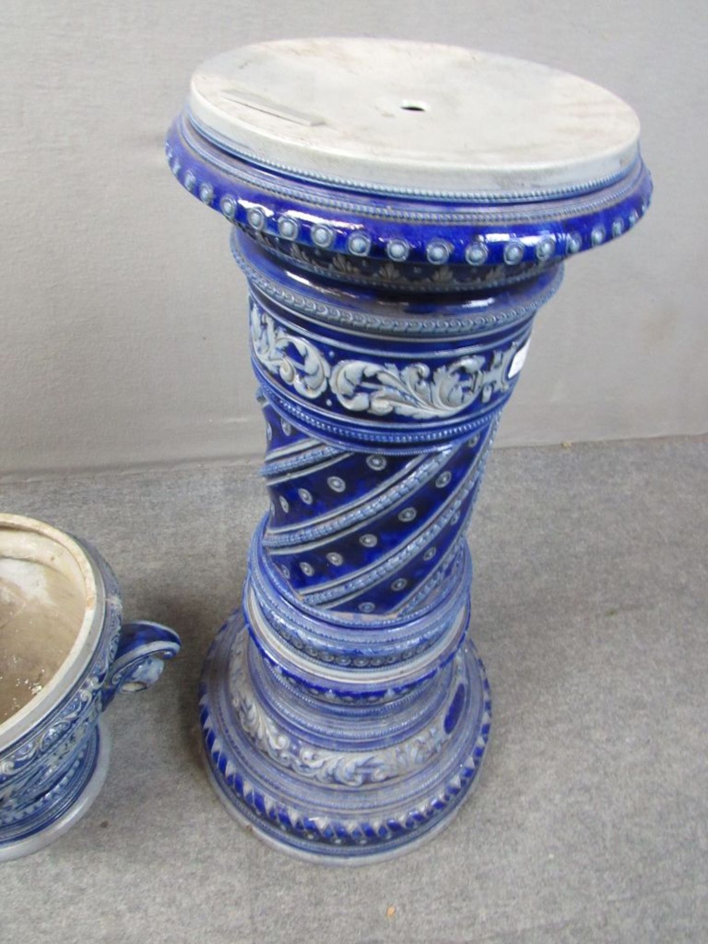 Keramiksäule Salzglasur mit passigem - Bild 7 aus 11