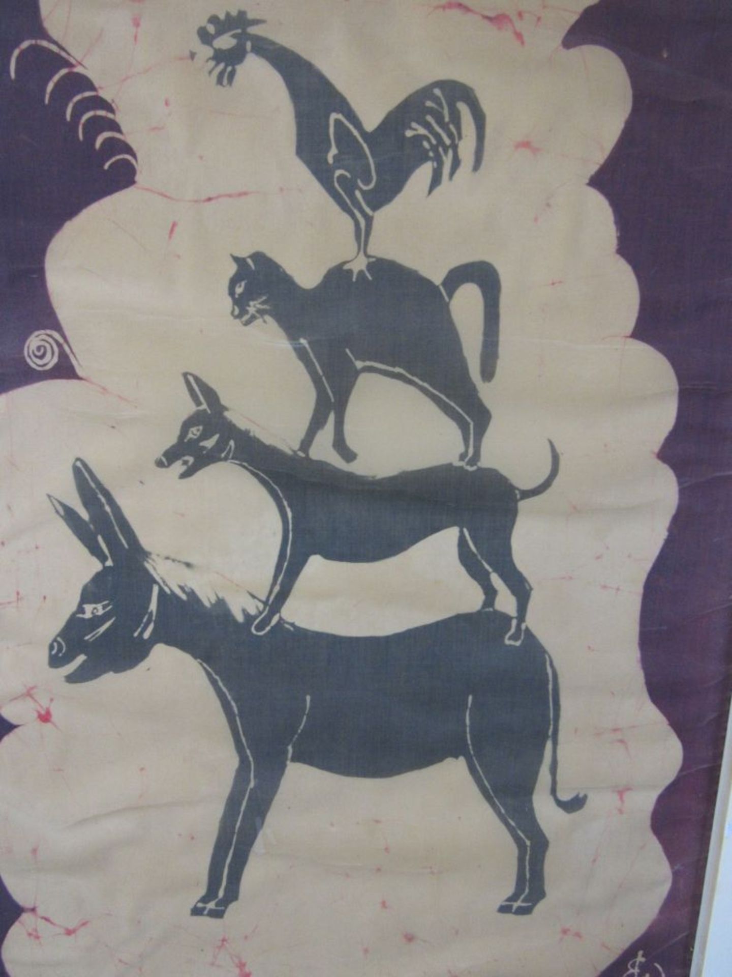 Gemälde Batik von Elke Wohles 1978