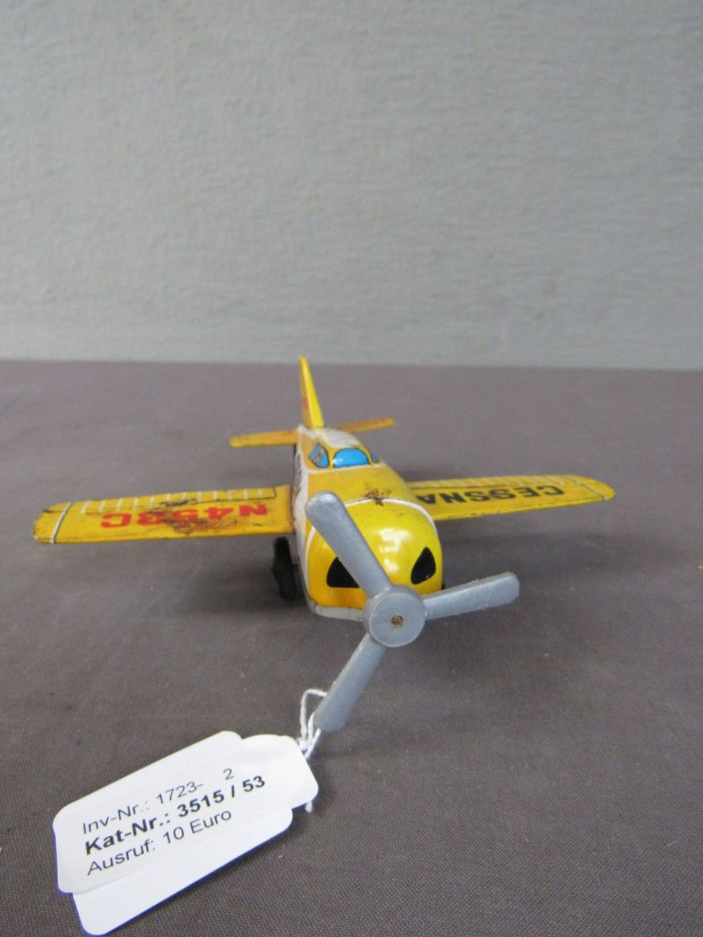 Blechspielzeug Cessna Flugzeug - Bild 3 aus 5