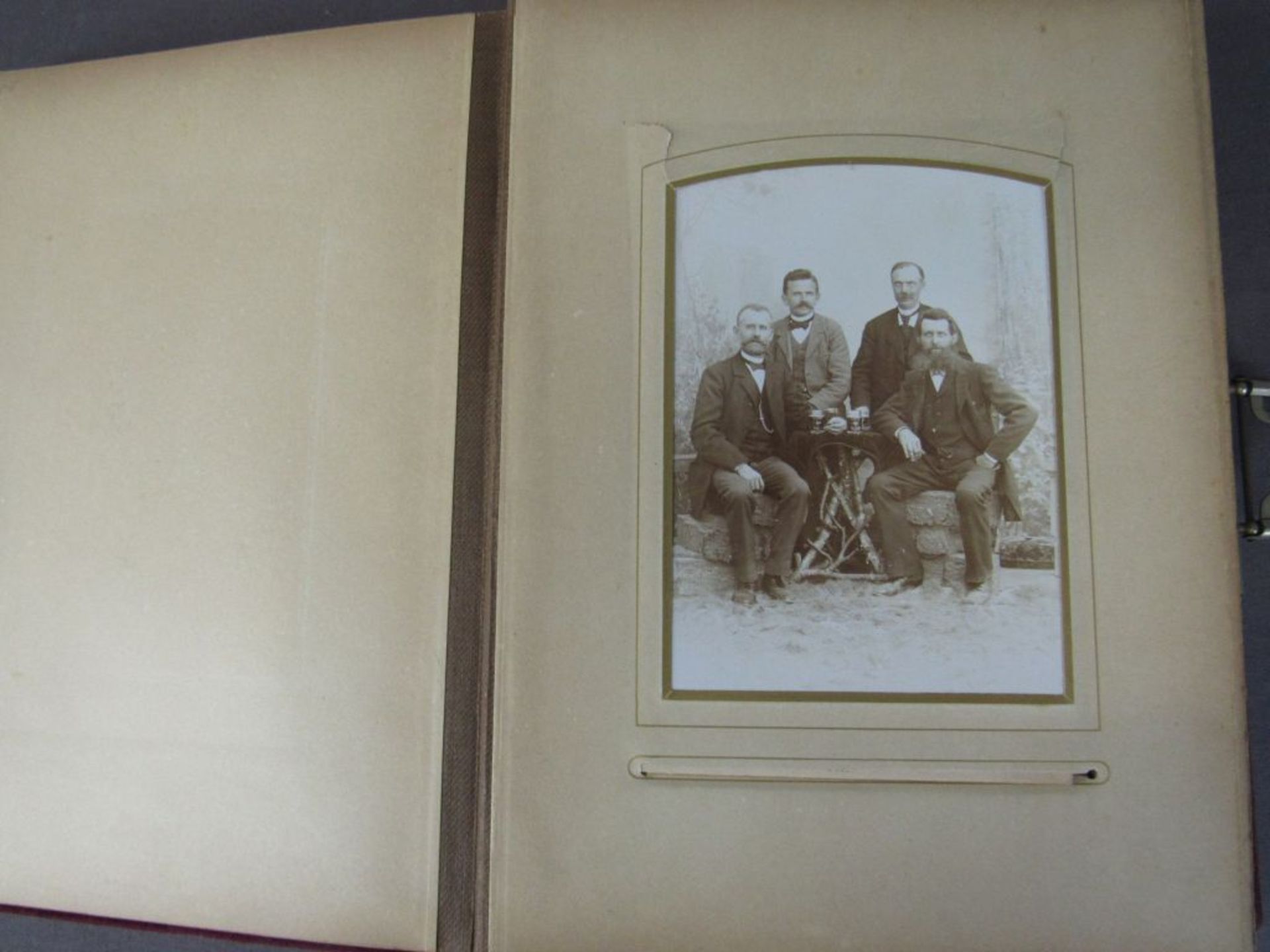 Antikes Fotoalbum um 1900 prall - Image 2 of 7