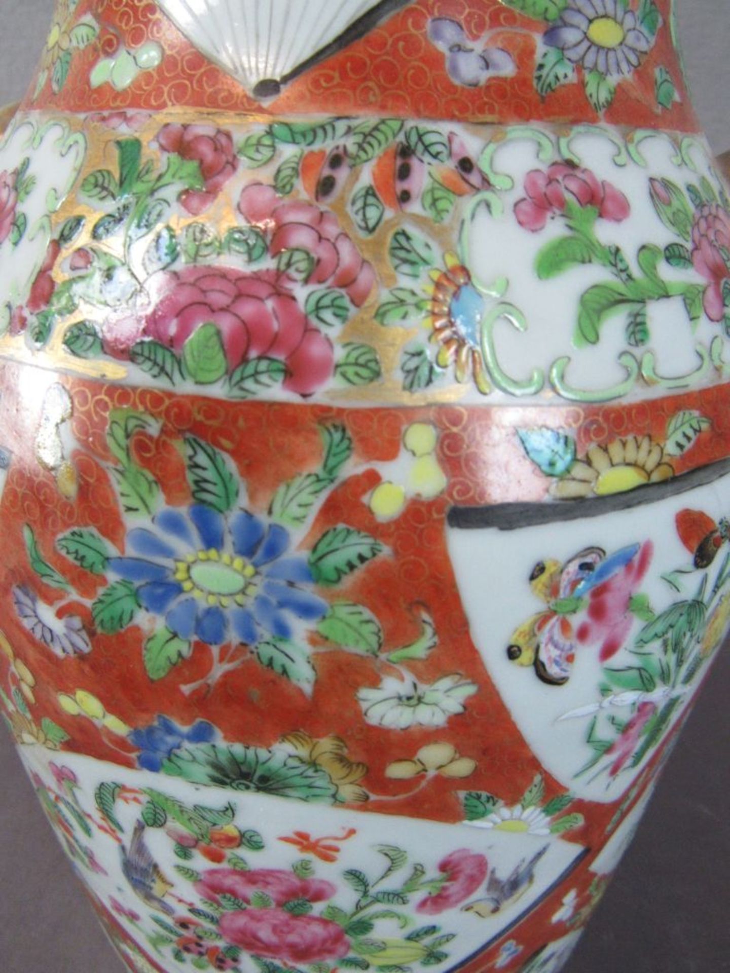 Antike asiatische Vase um 1900 36cm - Bild 5 aus 7