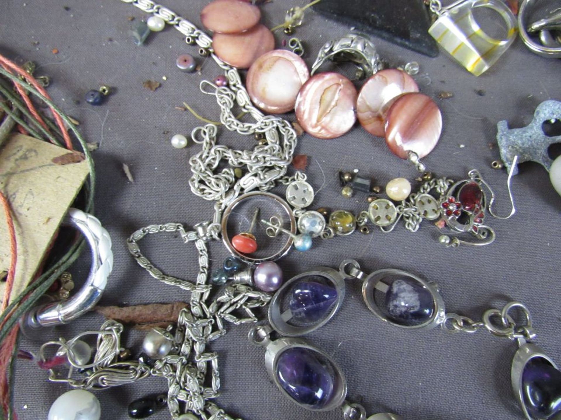 Konvolut Schmuck unsortiert und - Bild 6 aus 9