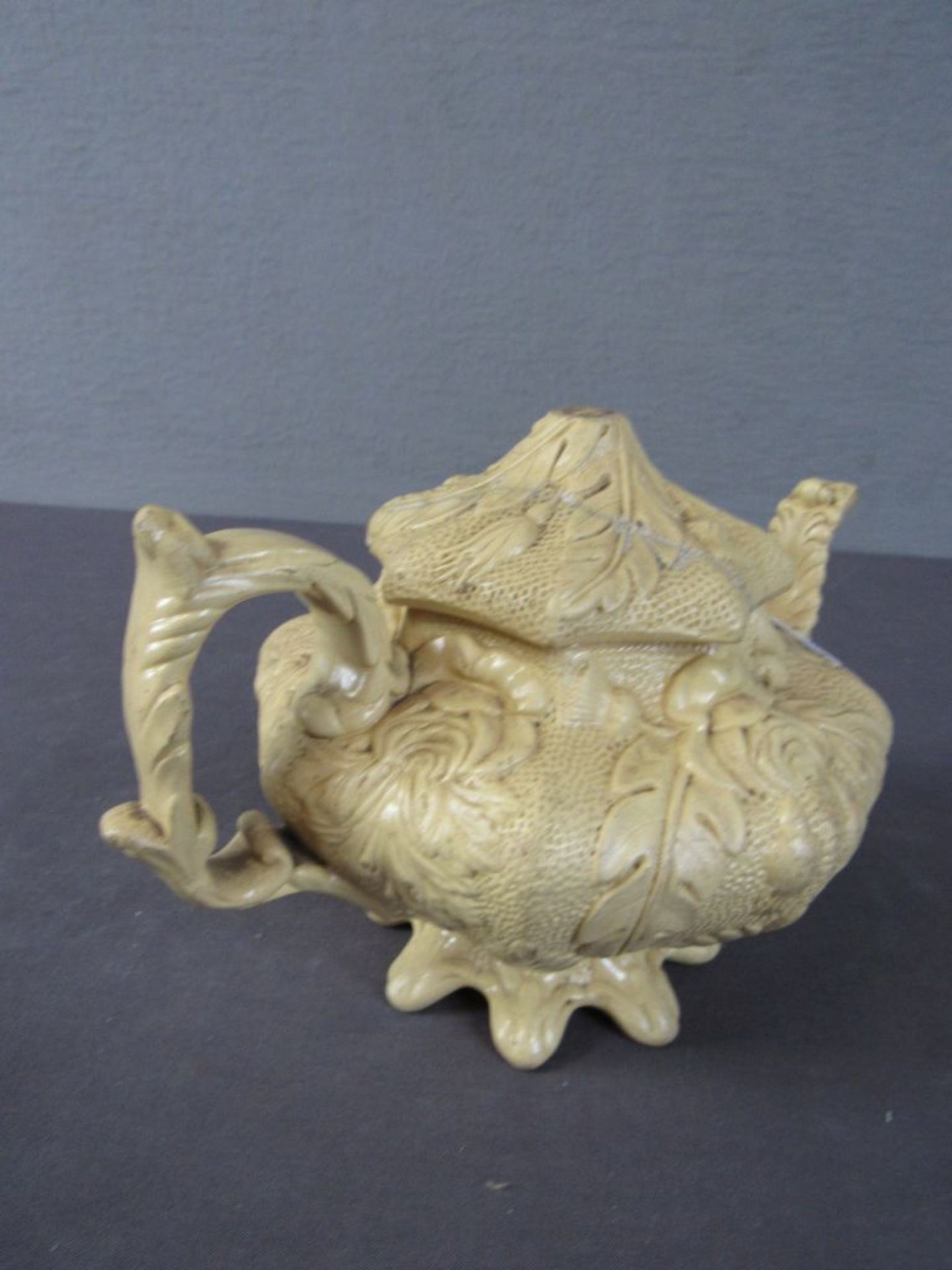 Antike Teekanne Queensware um 1850 - Bild 4 aus 7