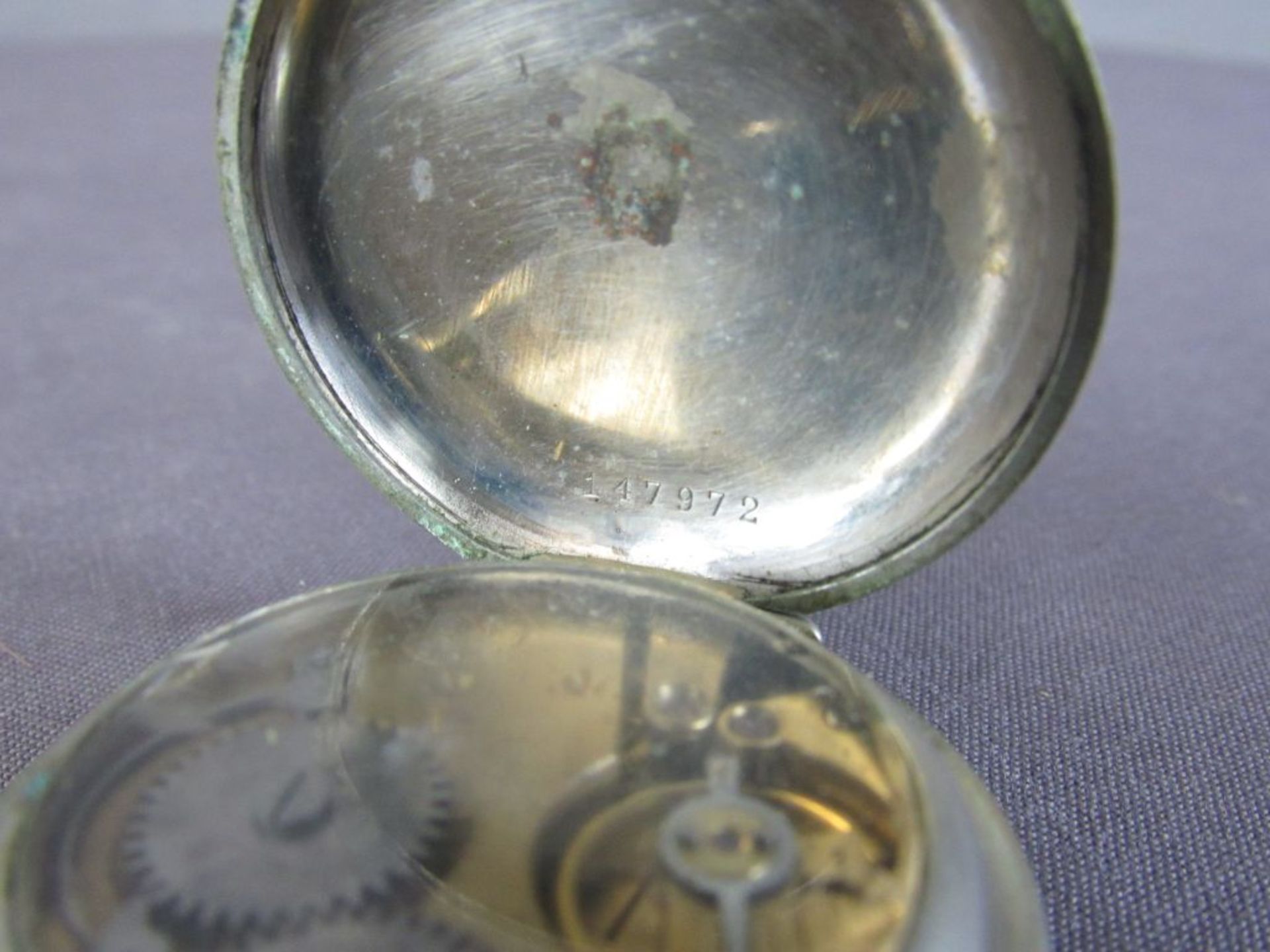 Drei antike Uhren Taschenuhr Herren - Image 7 of 8