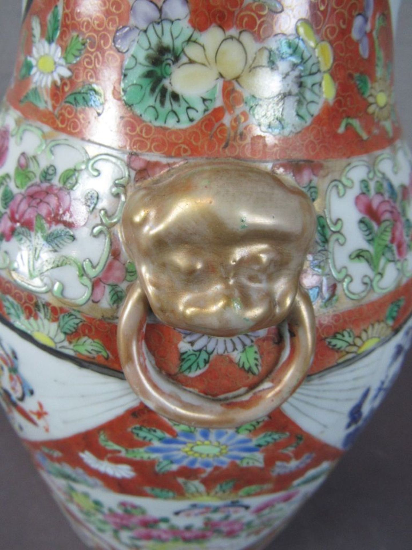 Antike asiatische Vase um 1900 36cm - Bild 3 aus 7
