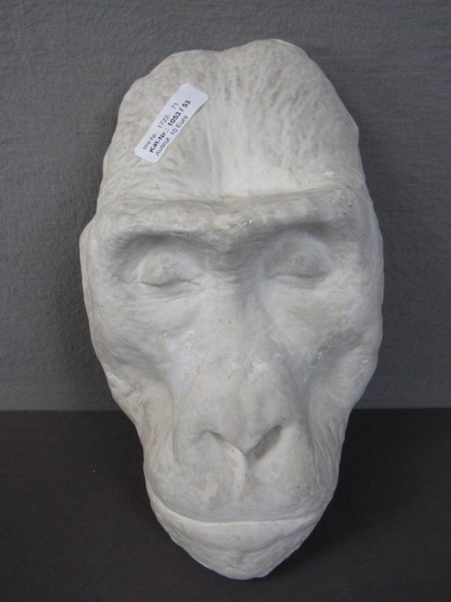 Wandmaske Totenmaske eines Affen - Bild 4 aus 5