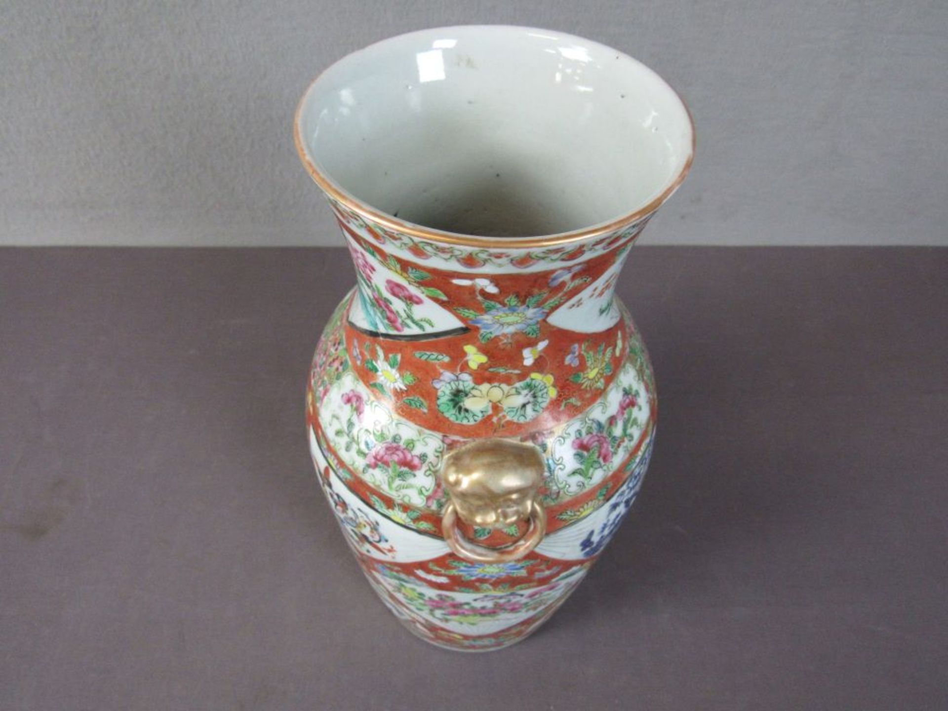 Antike asiatische Vase um 1900 36cm - Bild 4 aus 7