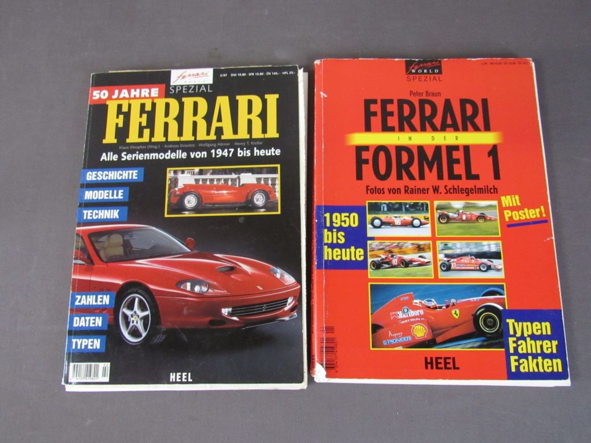 2 Hefte/Bücher Ferrari:50 Jahre