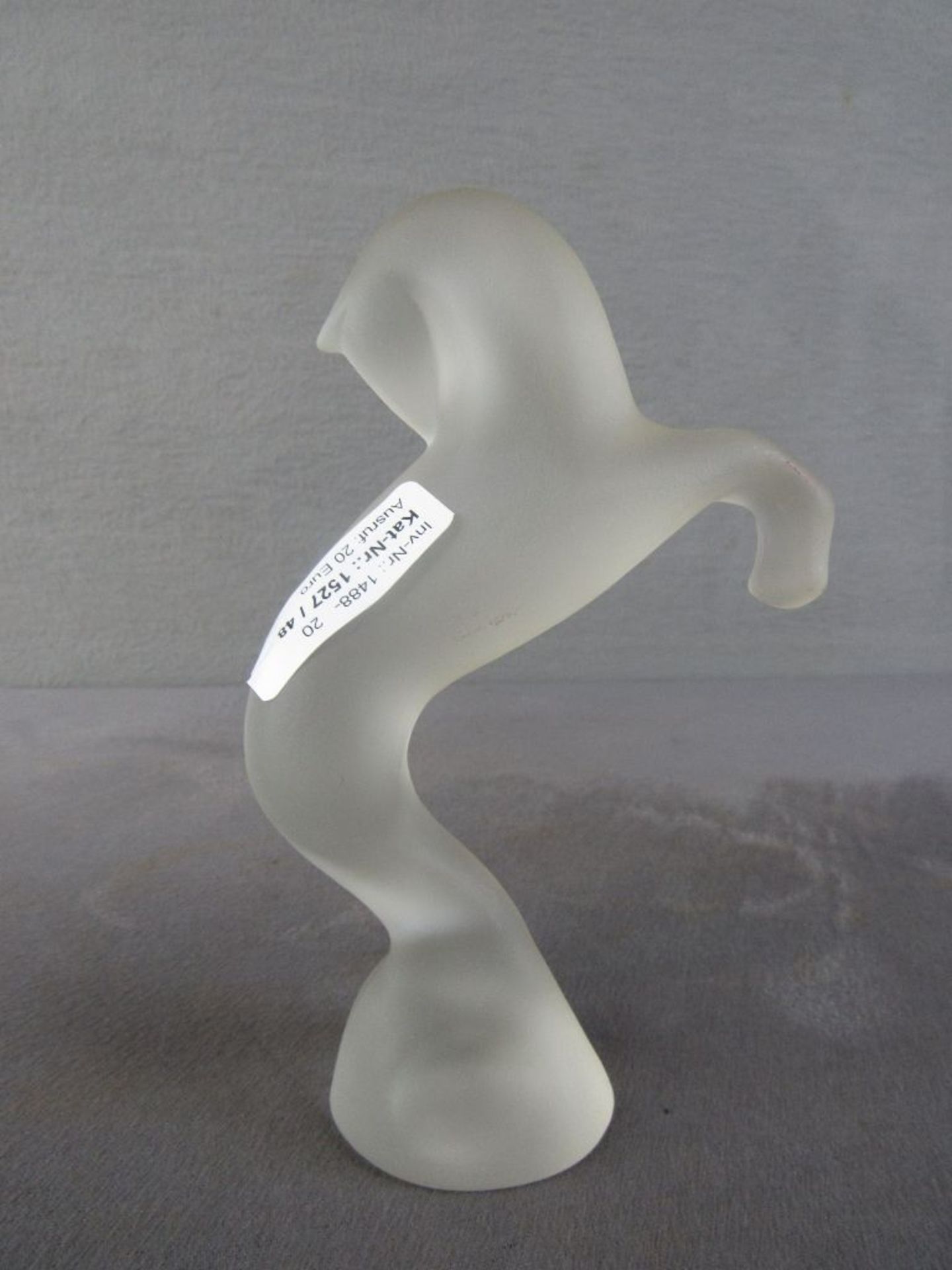 Skulptur steigendes Pferd Glas - Image 3 of 4