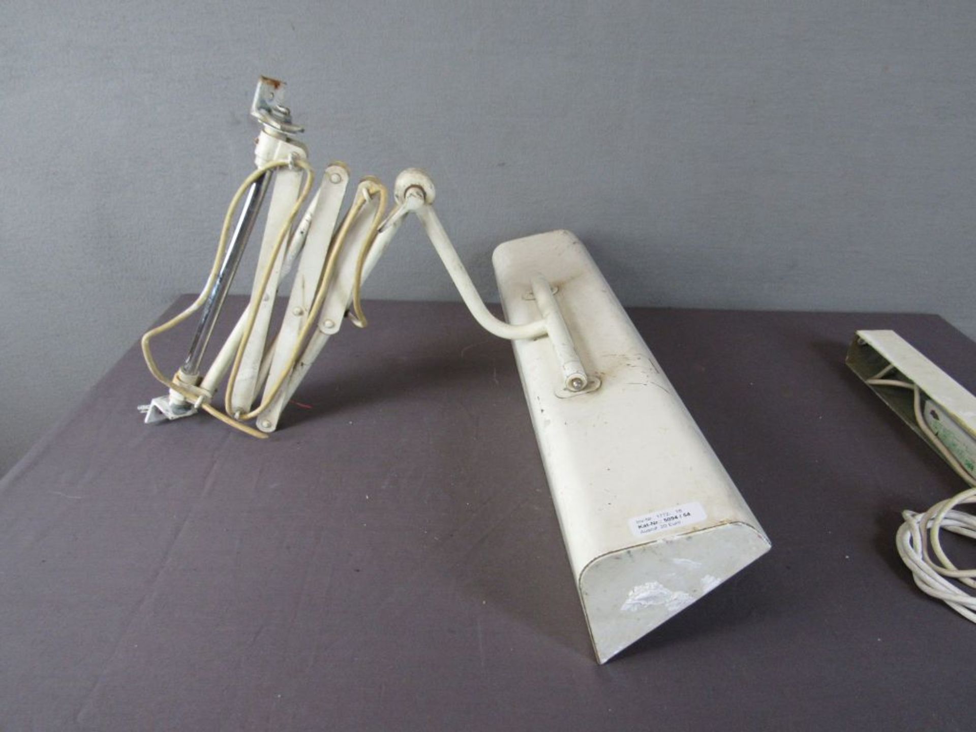 Vintage Industriedesign Scherenlampe - Image 6 of 10