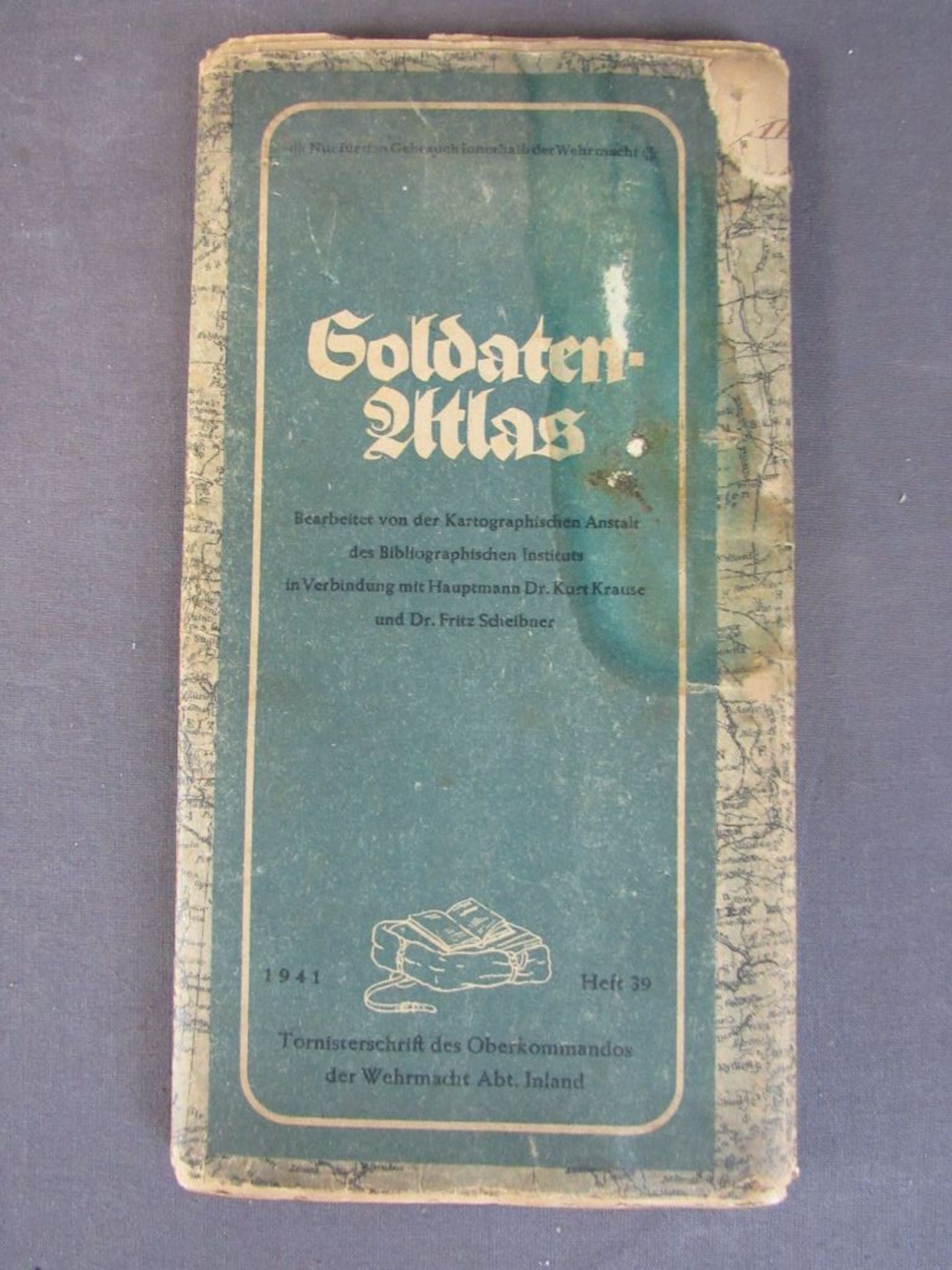 Soldatenatlas Tornisterschrift des