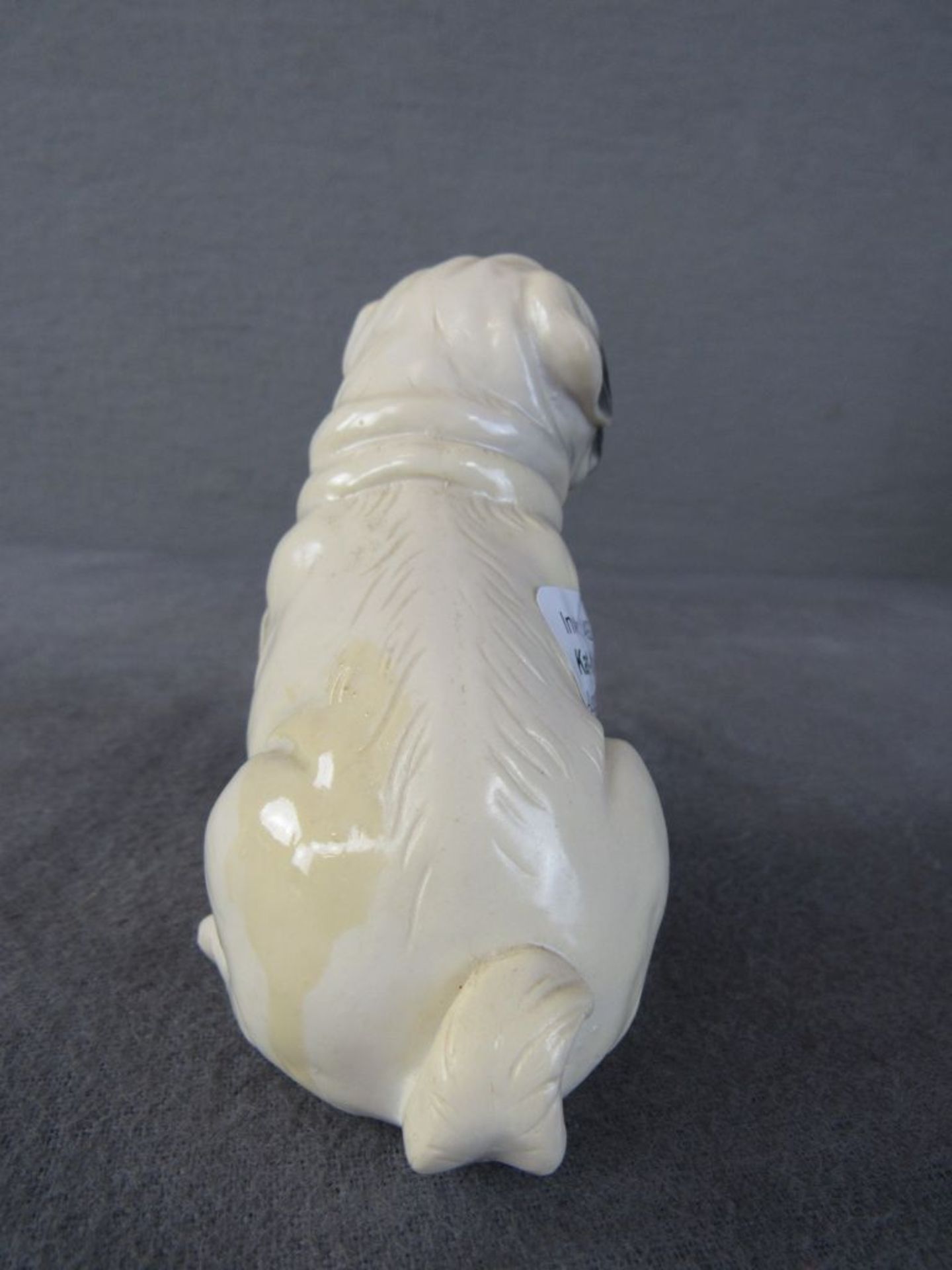 Porzellanfigur Bulldogge Mops 9,5cm - Bild 4 aus 5