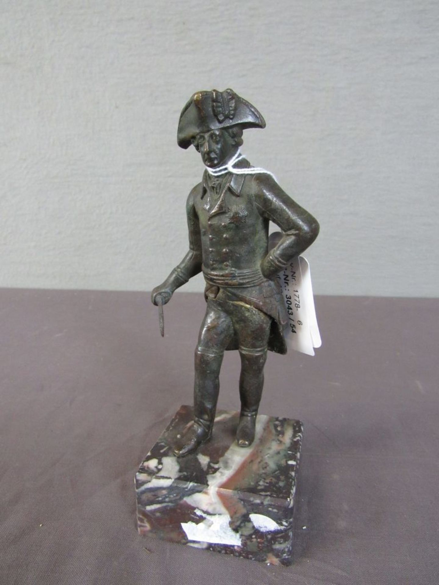 Bronzeskulptur Friedrich der Große auf