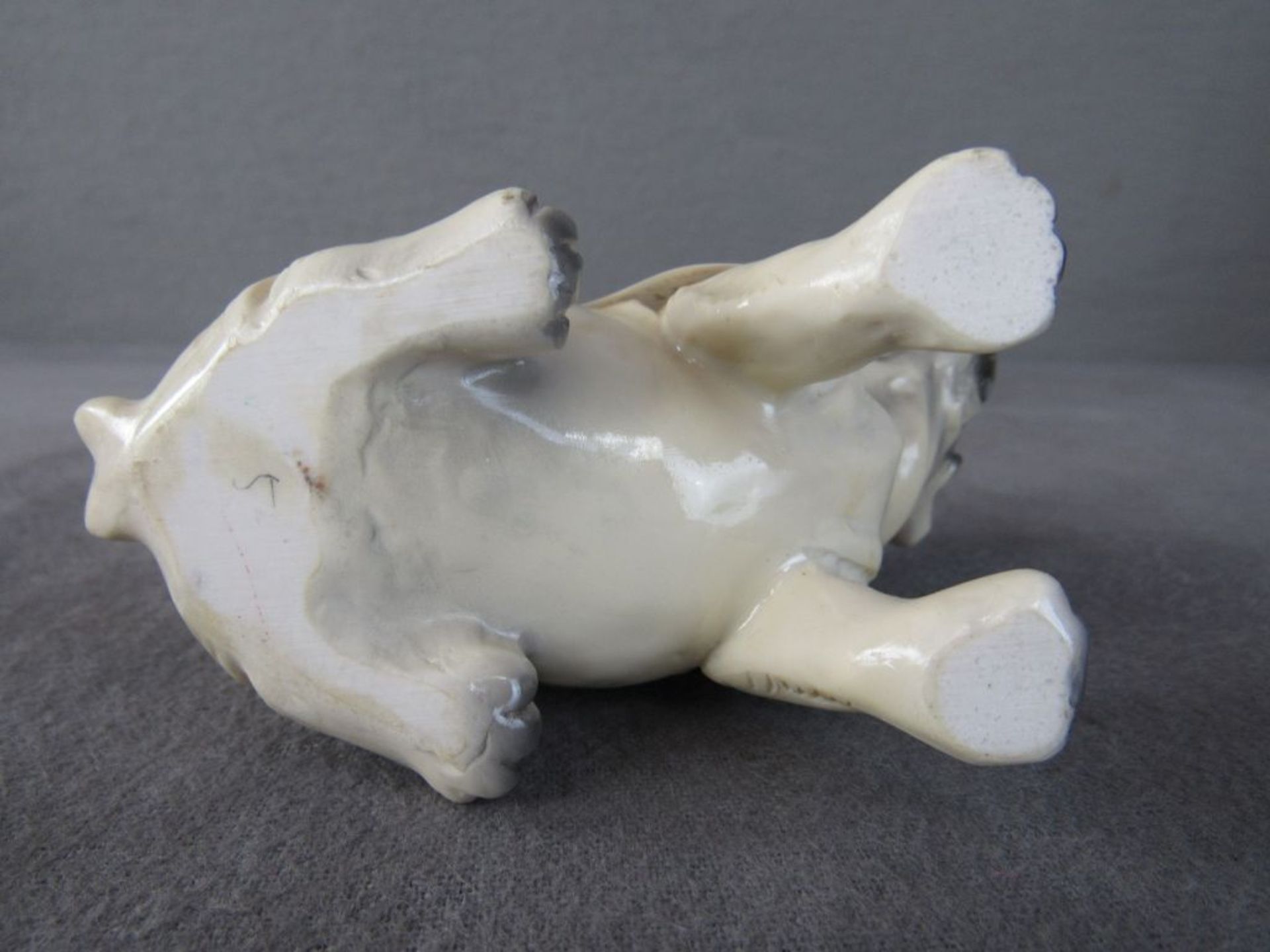 Porzellanfigur Bulldogge Mops 9,5cm - Bild 5 aus 5