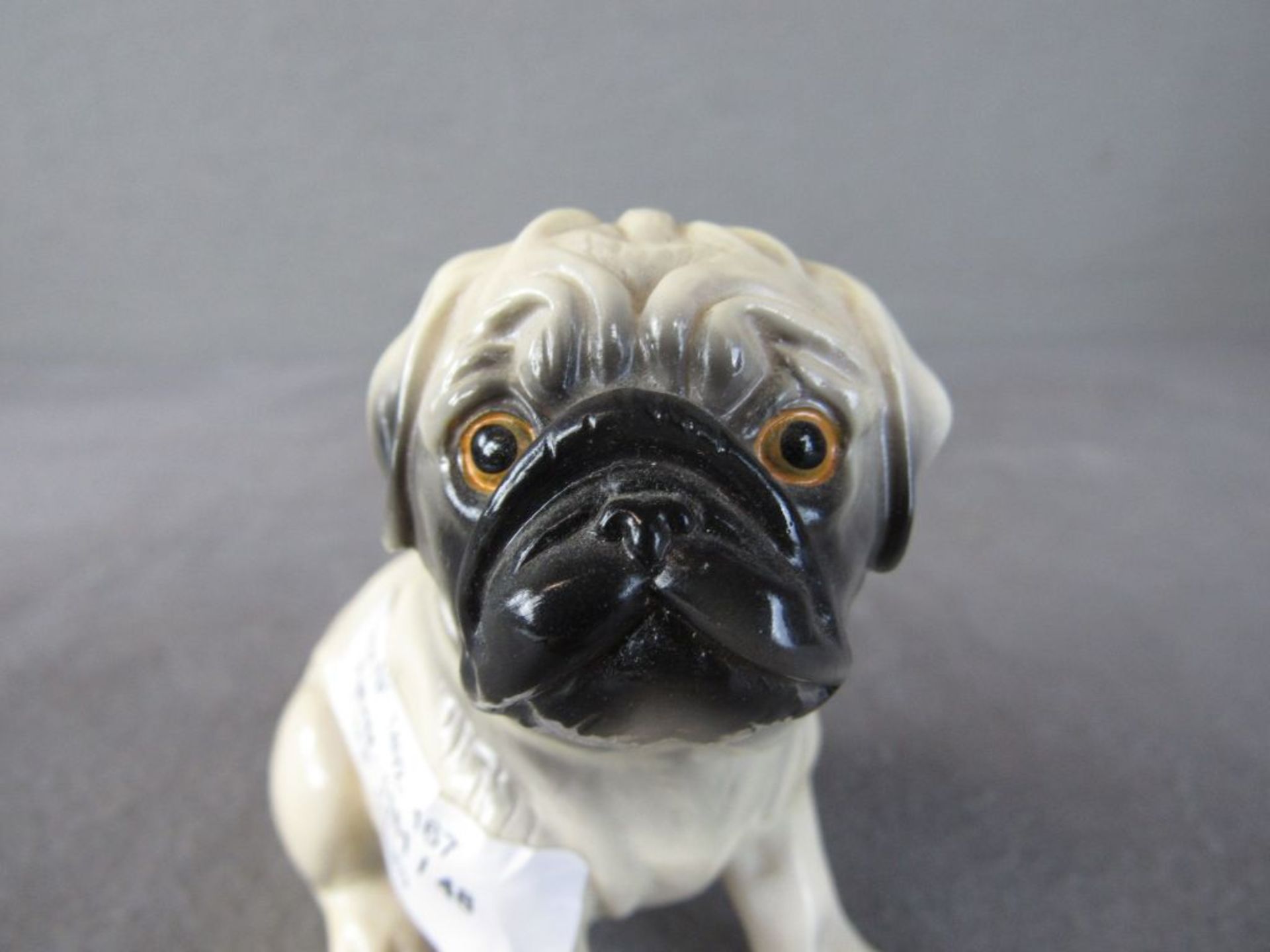 Porzellanfigur Bulldogge Mops 9,5cm - Bild 3 aus 5