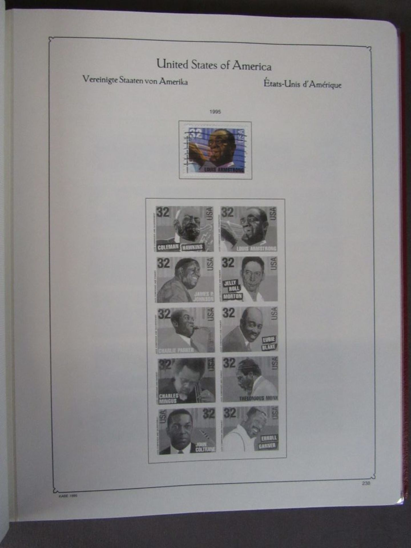 USA-Sammlung in 4 Vordruckalben Anfang - Image 8 of 11