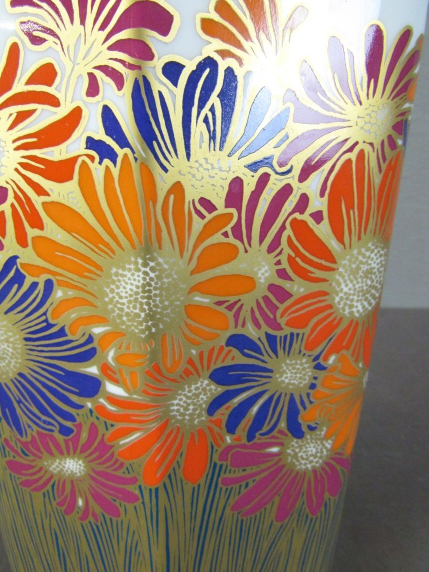 Rosenthal Vase Blumendekor Goldmalerei - Bild 2 aus 8