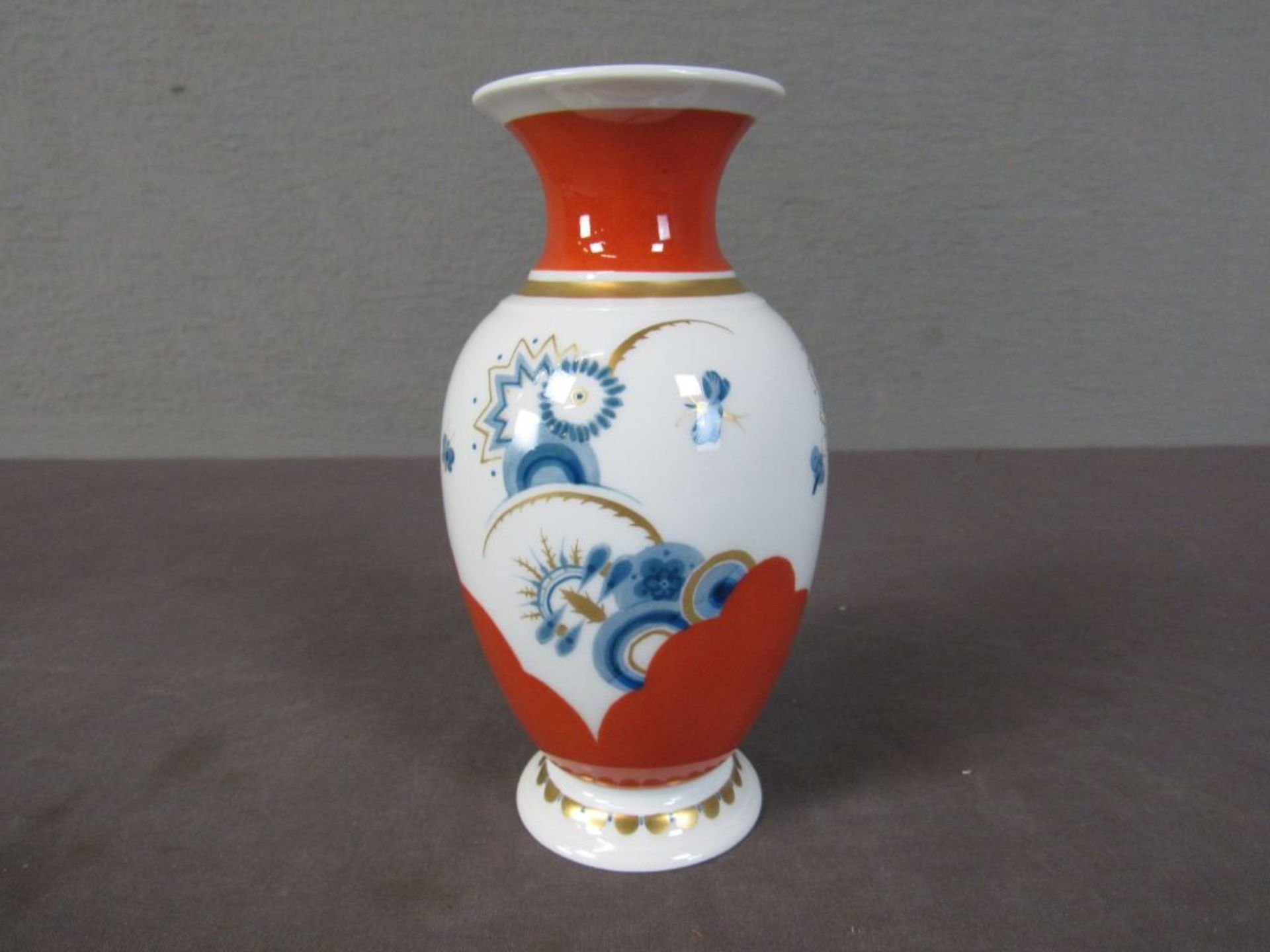 Vase Porzellan KPM Zeptermarke und