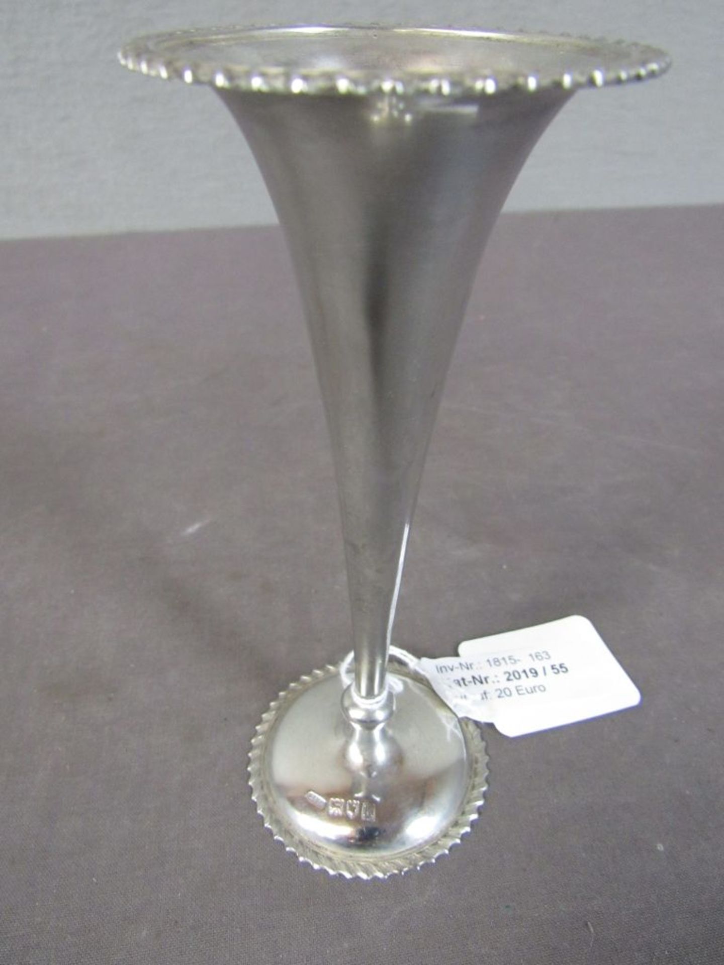 Silberne kleine englische Vase 925er - Image 4 of 5
