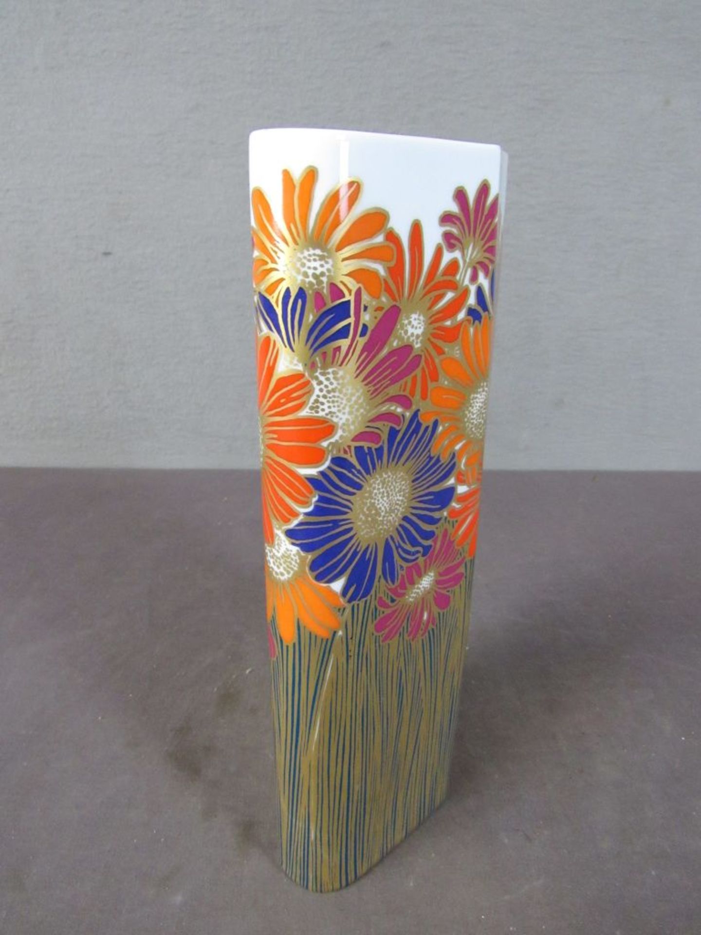 Rosenthal Vase Blumendekor Goldmalerei - Bild 5 aus 8