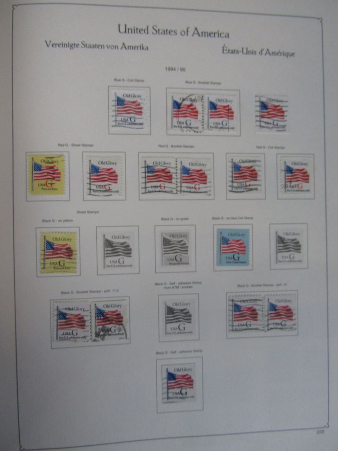USA-Sammlung in 4 Vordruckalben Anfang - Image 9 of 11