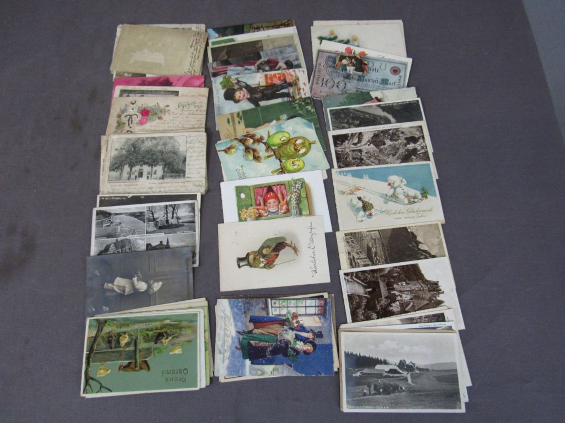 50 Postkarten vor Krieg überwiegend