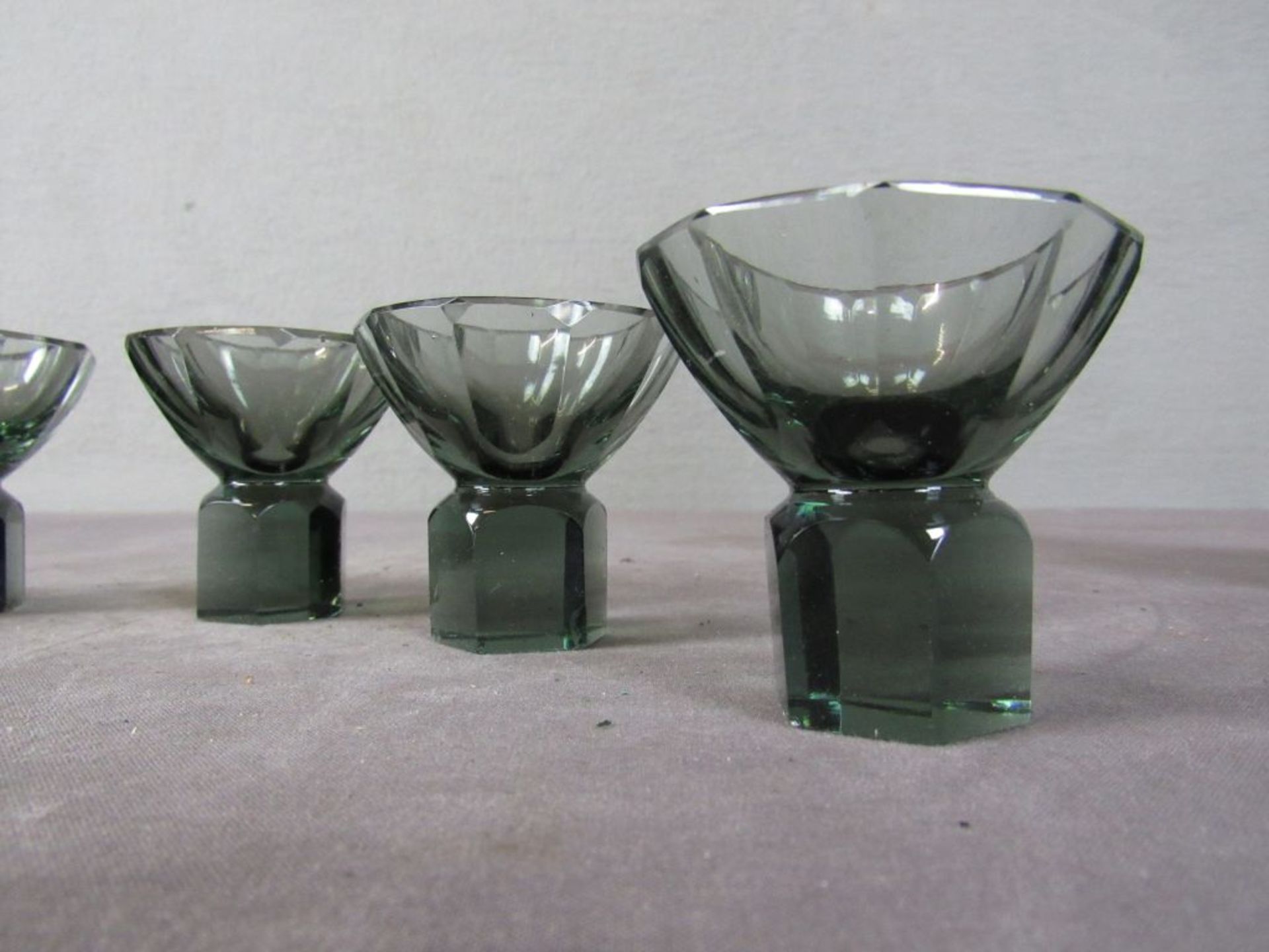 Schönes Art Deco Likörset Kristallglas - Image 7 of 7