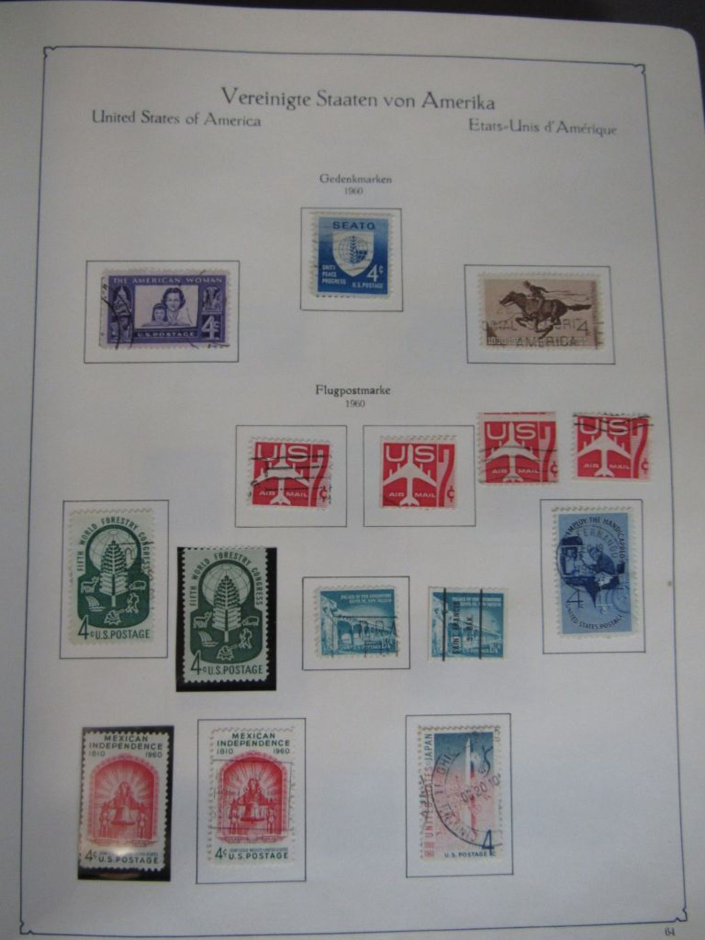 USA-Sammlung in 4 Vordruckalben Anfang - Image 11 of 11