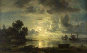 Morgenstern, Christian Ernst. 1805 Hamburg - München 1867Segelschiffe vor der Küste b
