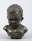 Unbekannt, 20. Jh.Büste eines Jungen. Bronze. H. 7 cm.