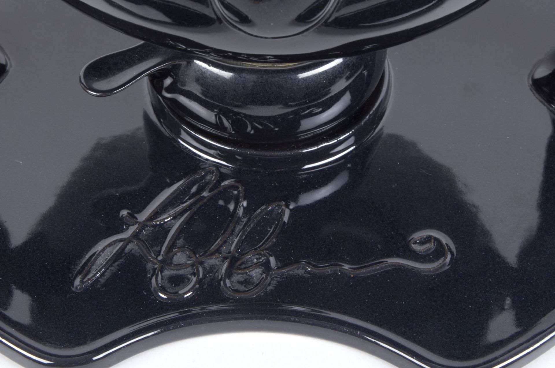 Tee-Service "Zen" für 2 PersonenCeracron-Keramik. Schwarz glasiert. Nach Entwurf von Luigi C - Bild 2 aus 3