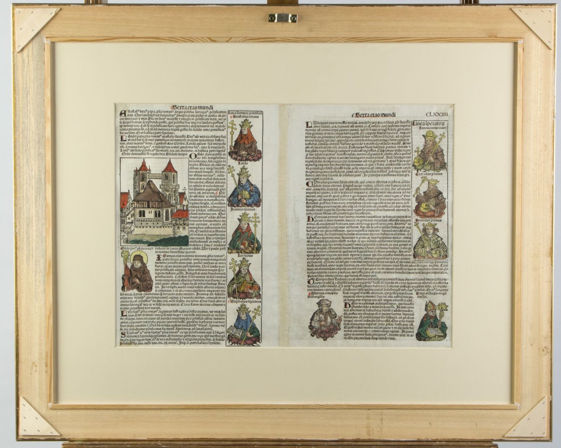 Schedel, Hartmann. 1440 - Nürnberg - 1514Bamberg. Holzschnitt. 40 x 55 cm. Aus der Sch - Bild 3 aus 4