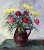 Vogel, Willy (1910-1987) "Blumen im Krug", Öl/Lw., sign. u.l., 60x50 cm